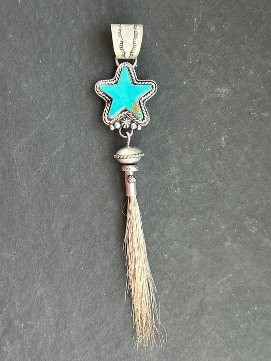Kingman Turquoise Shooting Star Pendant