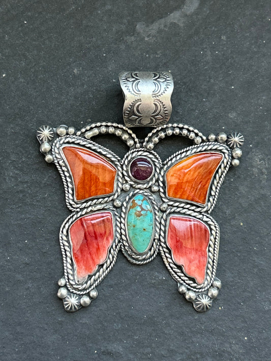 Rainbow Butterfly Pendant