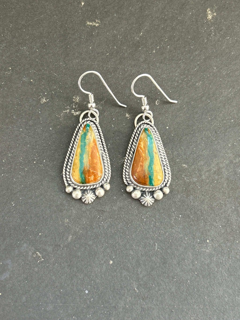 Ribbon Royston Dangle Earrings Style #1
