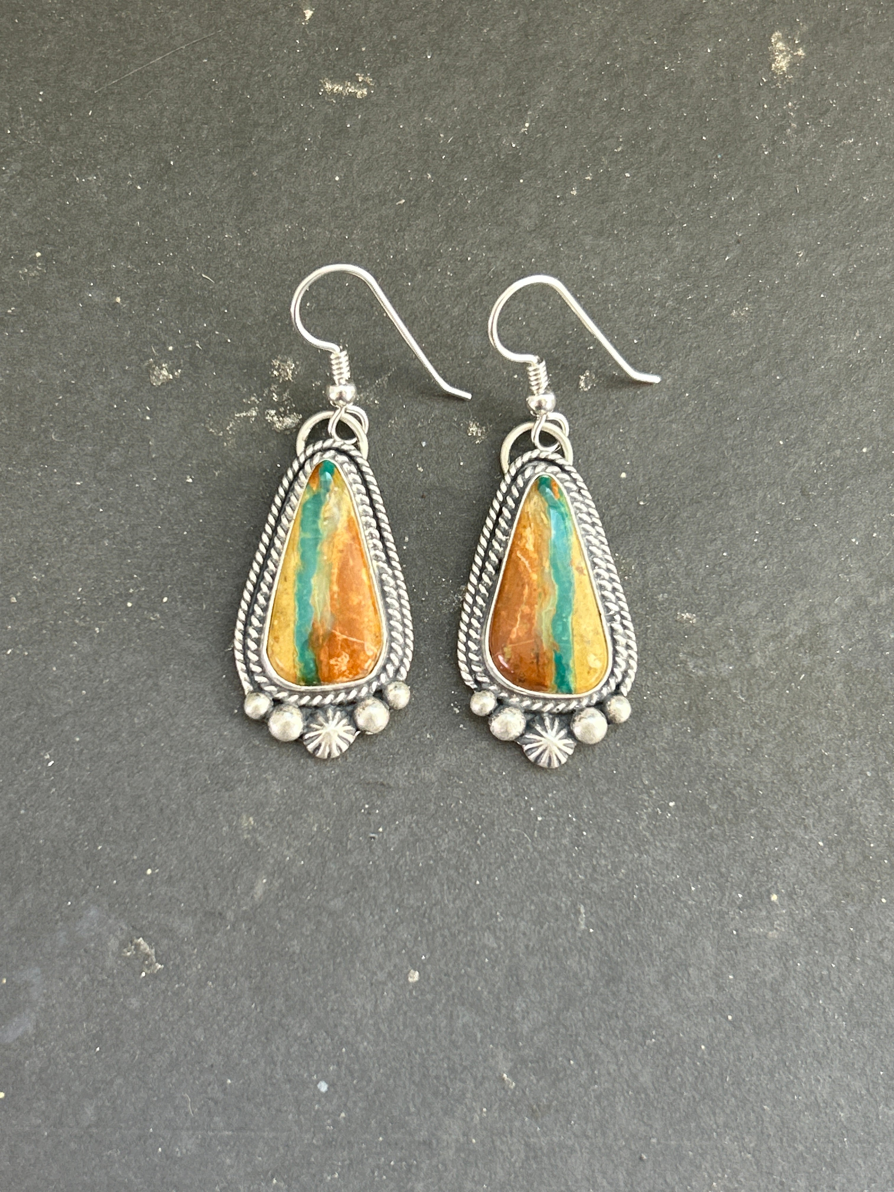 Ribbon Royston Dangle Earrings Style #1
