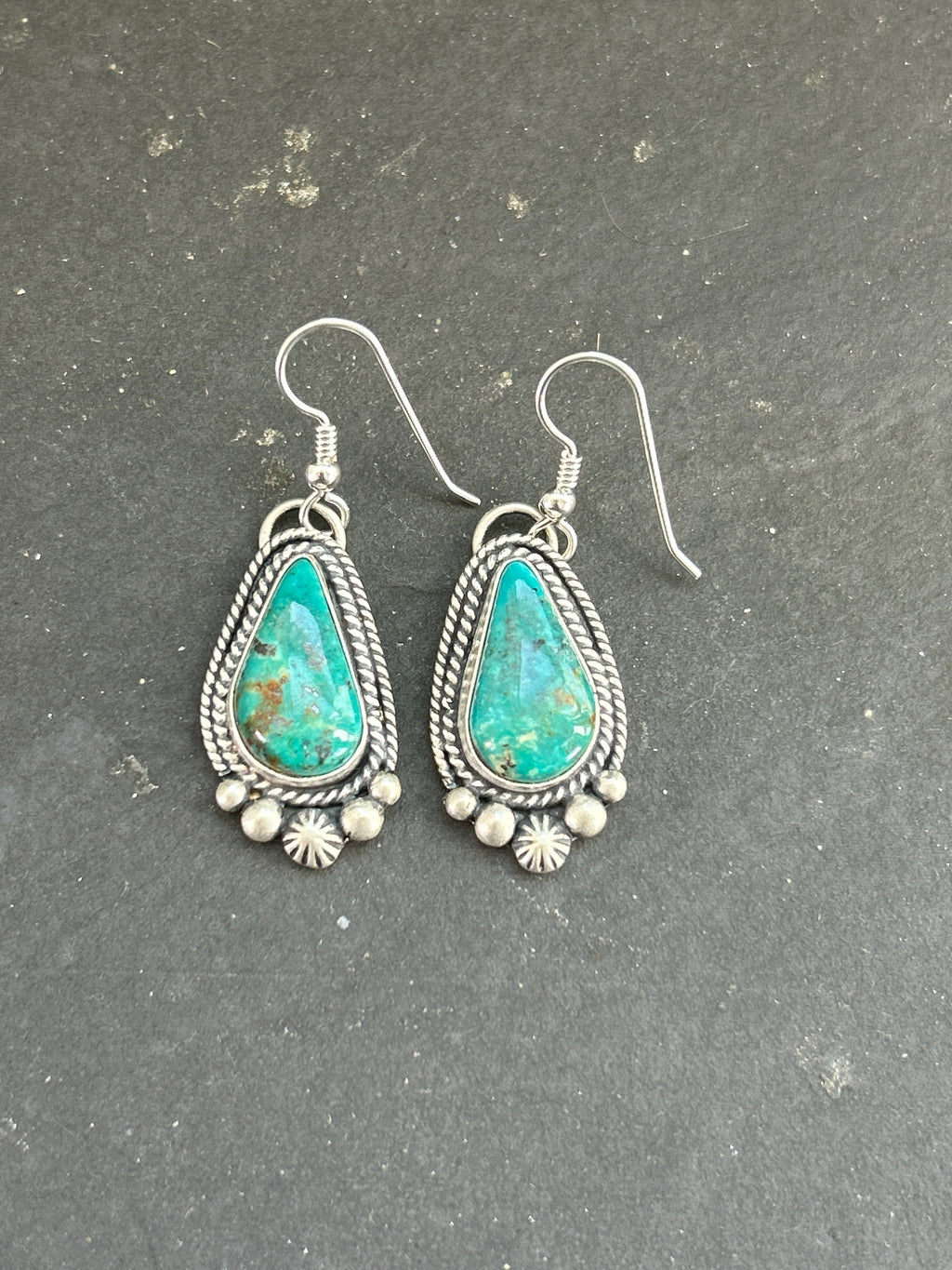Royston Turquoise Dangle Earrings Style #2