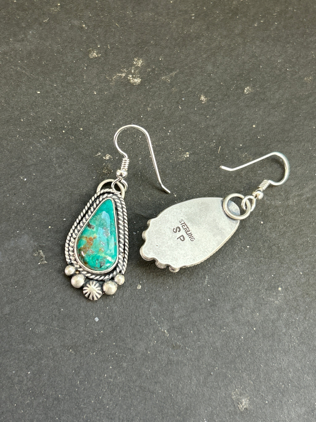 Royston Turquoise Dangle Earrings Style #2