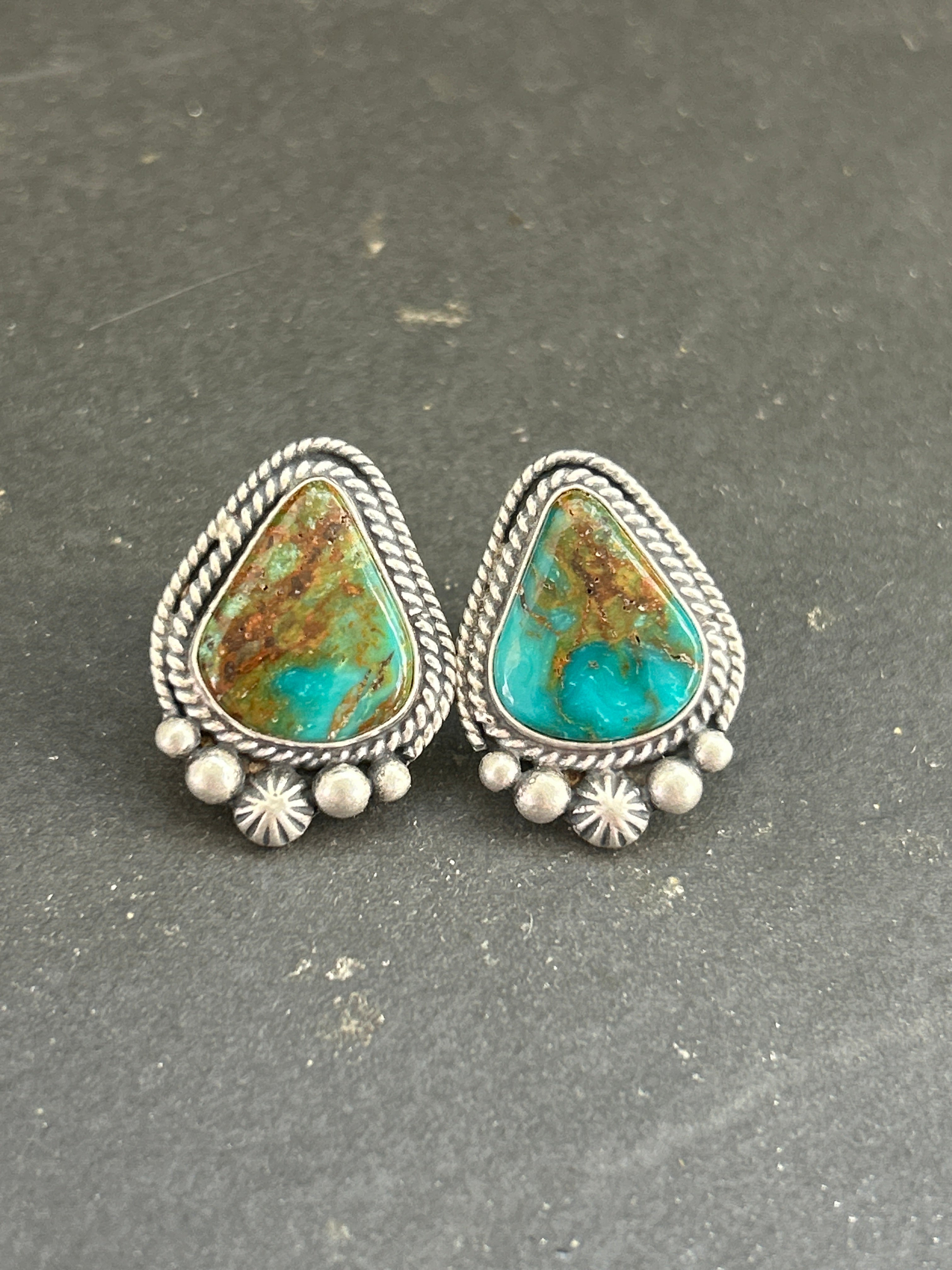 Easter Blue Stud Earrings Style #2