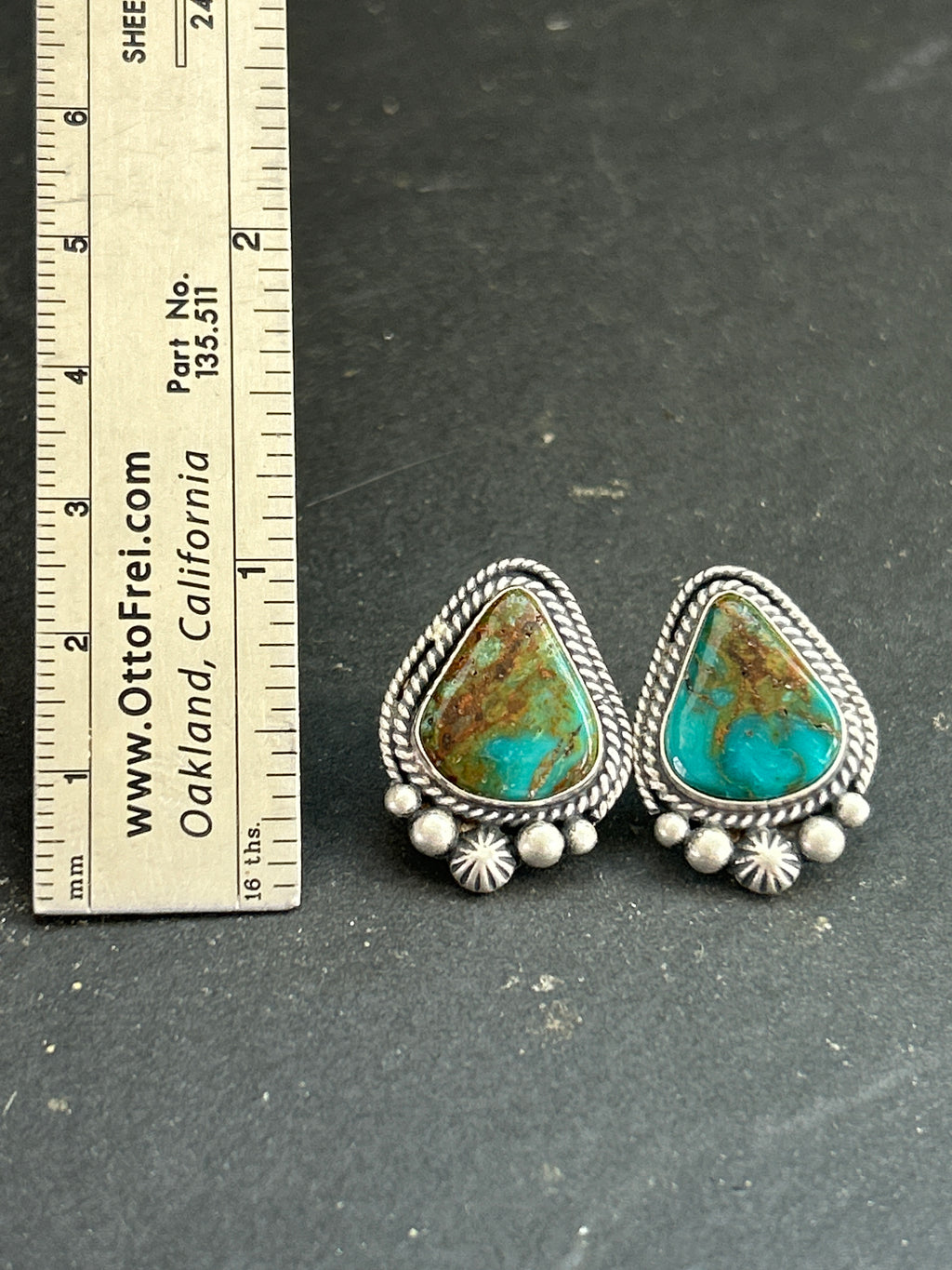 Easter Blue Stud Earrings Style #2