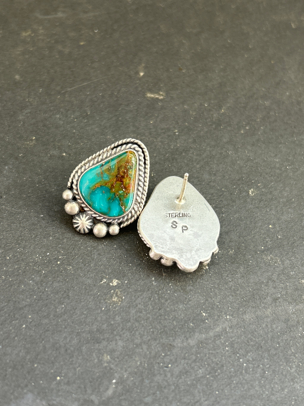 Easter Blue Stud Earrings Style #2