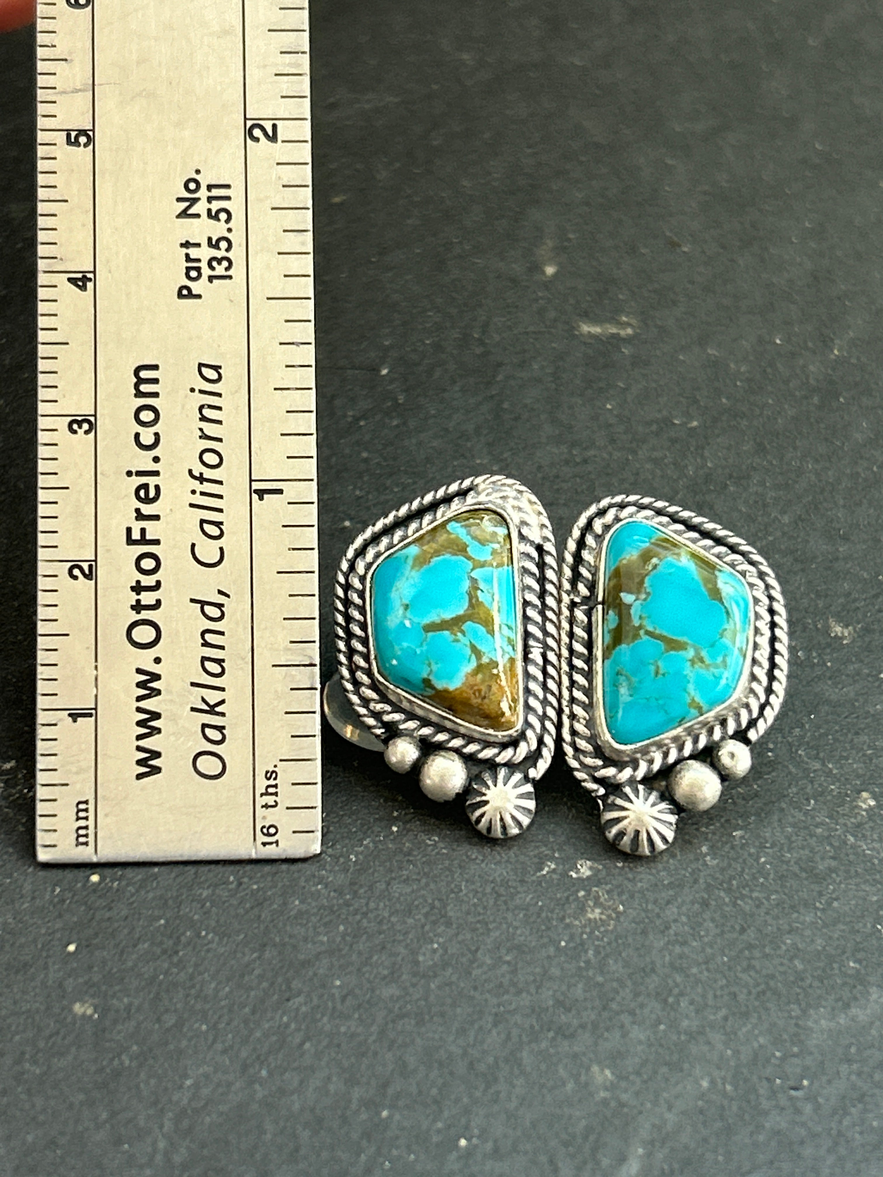 Mine #8 Stud Earrings