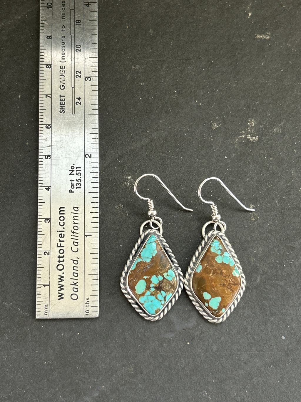 Mine #8 Dangle Earrings Style #1
