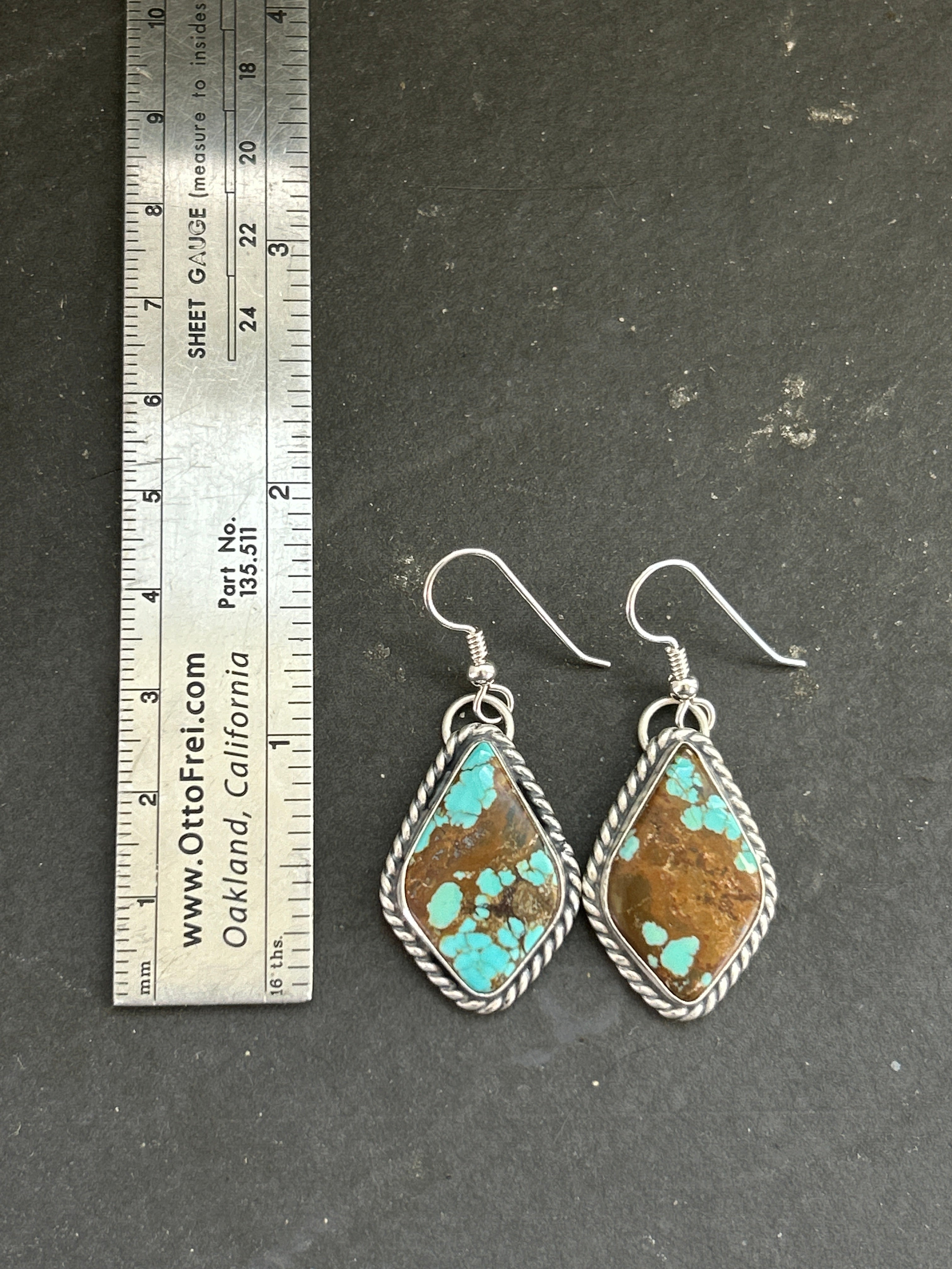 Mine #8 Dangle Earrings Style #1