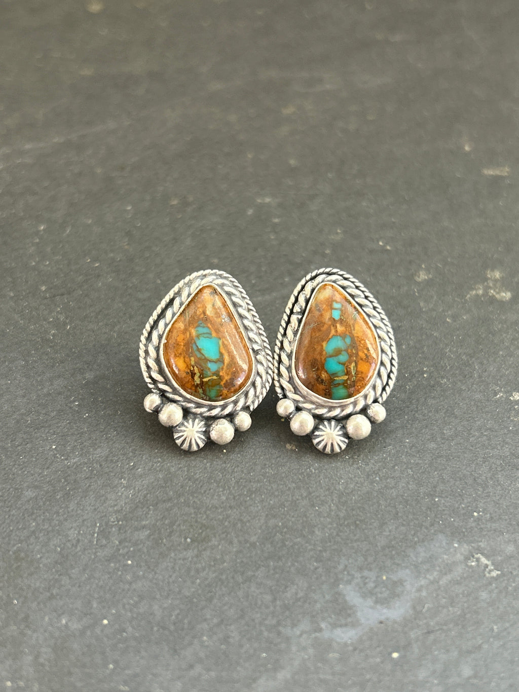 Ribbon Royston Stud Earrings Style #1
