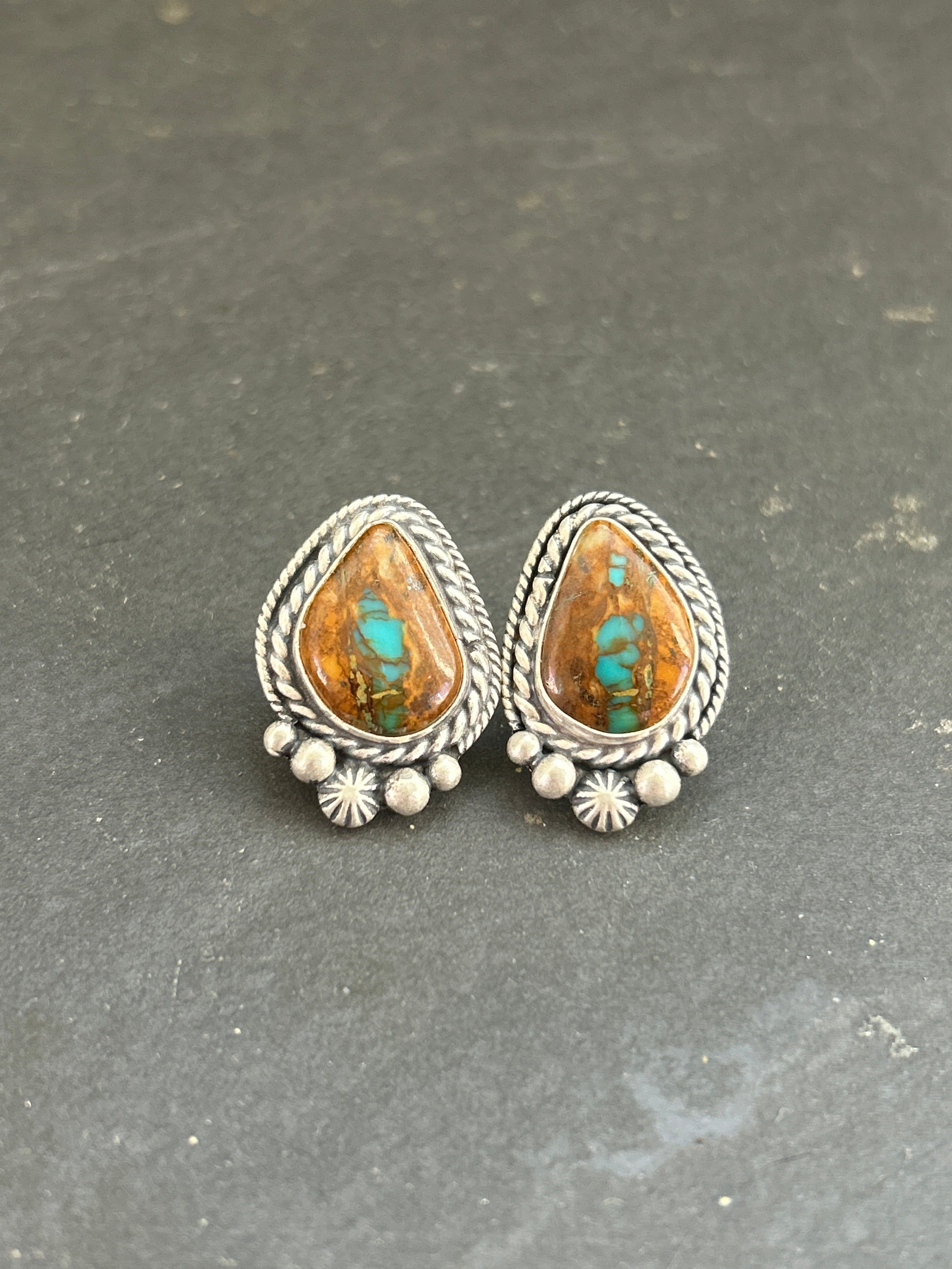 Ribbon Royston Stud Earrings Style #1