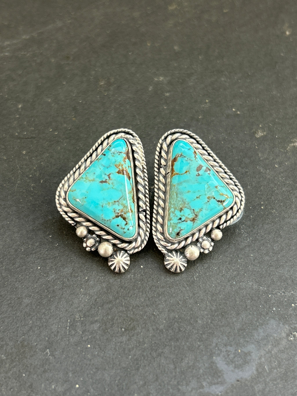 Glacier Blue Stud Earrings
