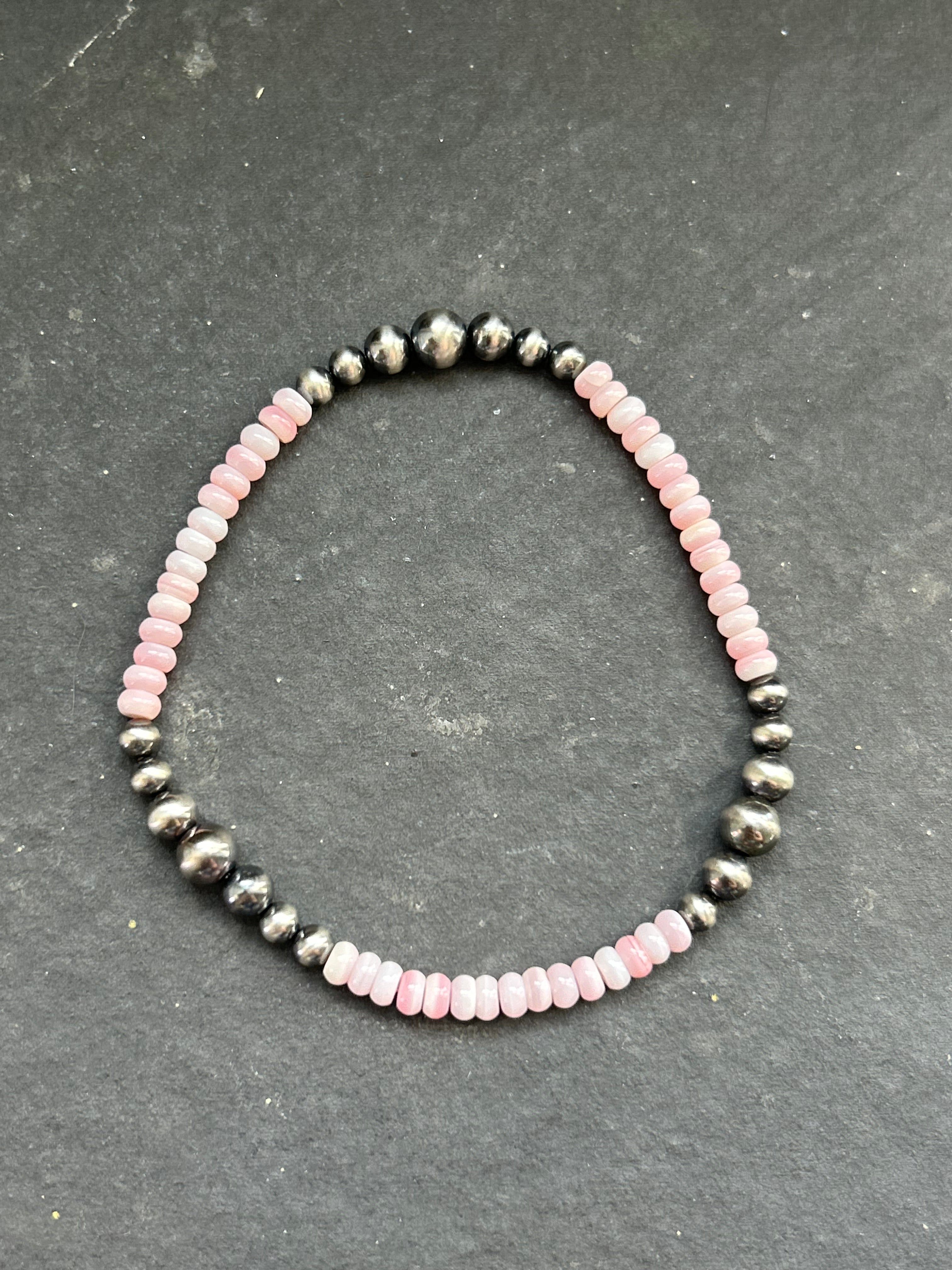 Pink Conch Stretchy Stacker Bracelet