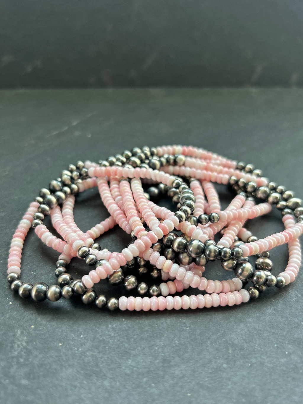 Pink Conch Stretchy Stacker Bracelet
