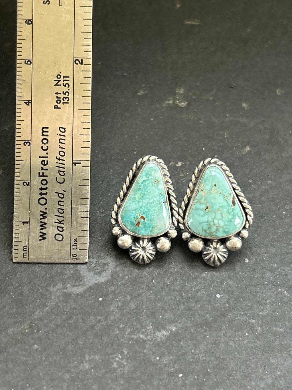 Dry Creek Turquoise Stud Earrings