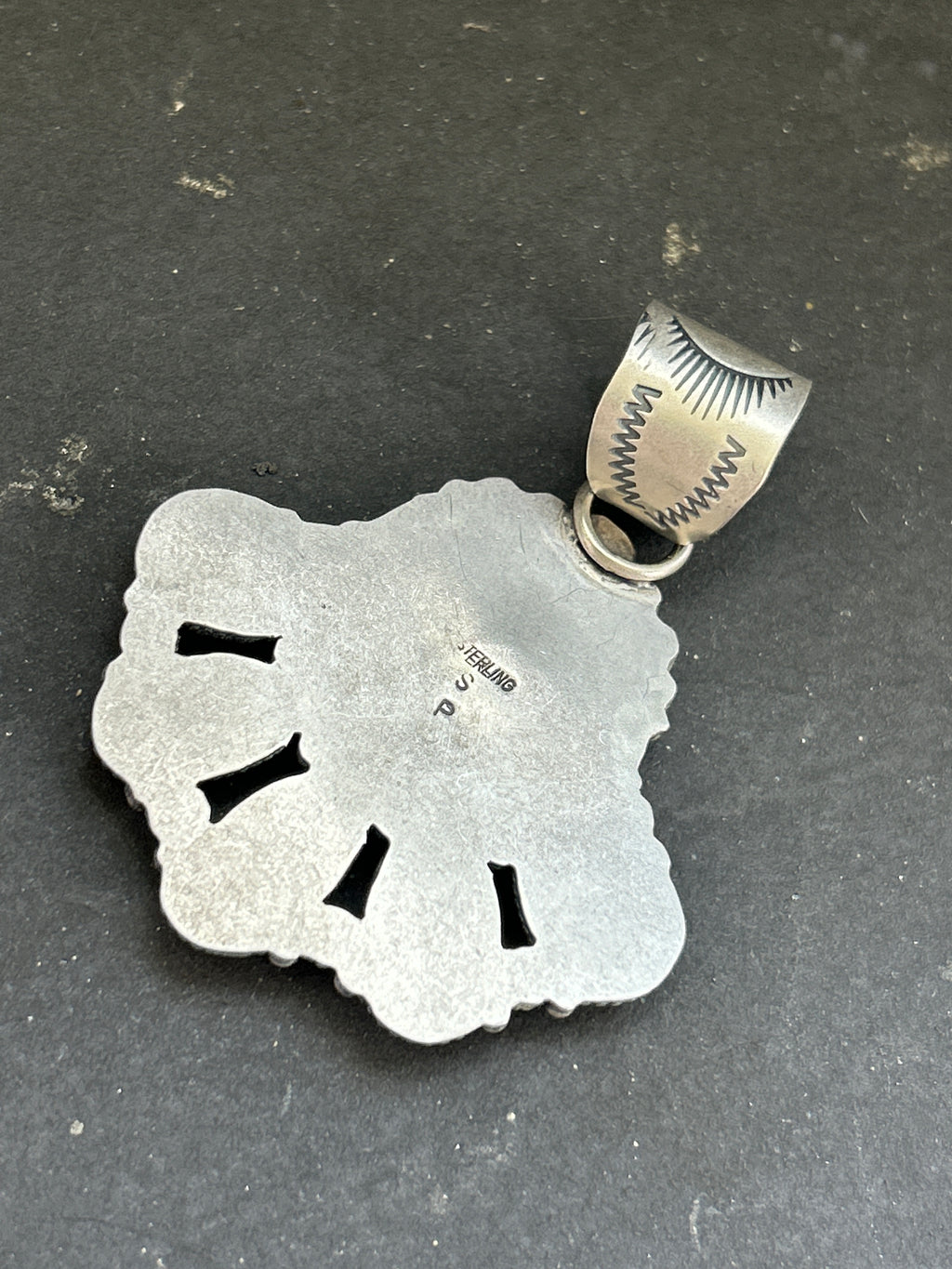 Dry Creek Turquoise + Buffalo Nickel Pendant