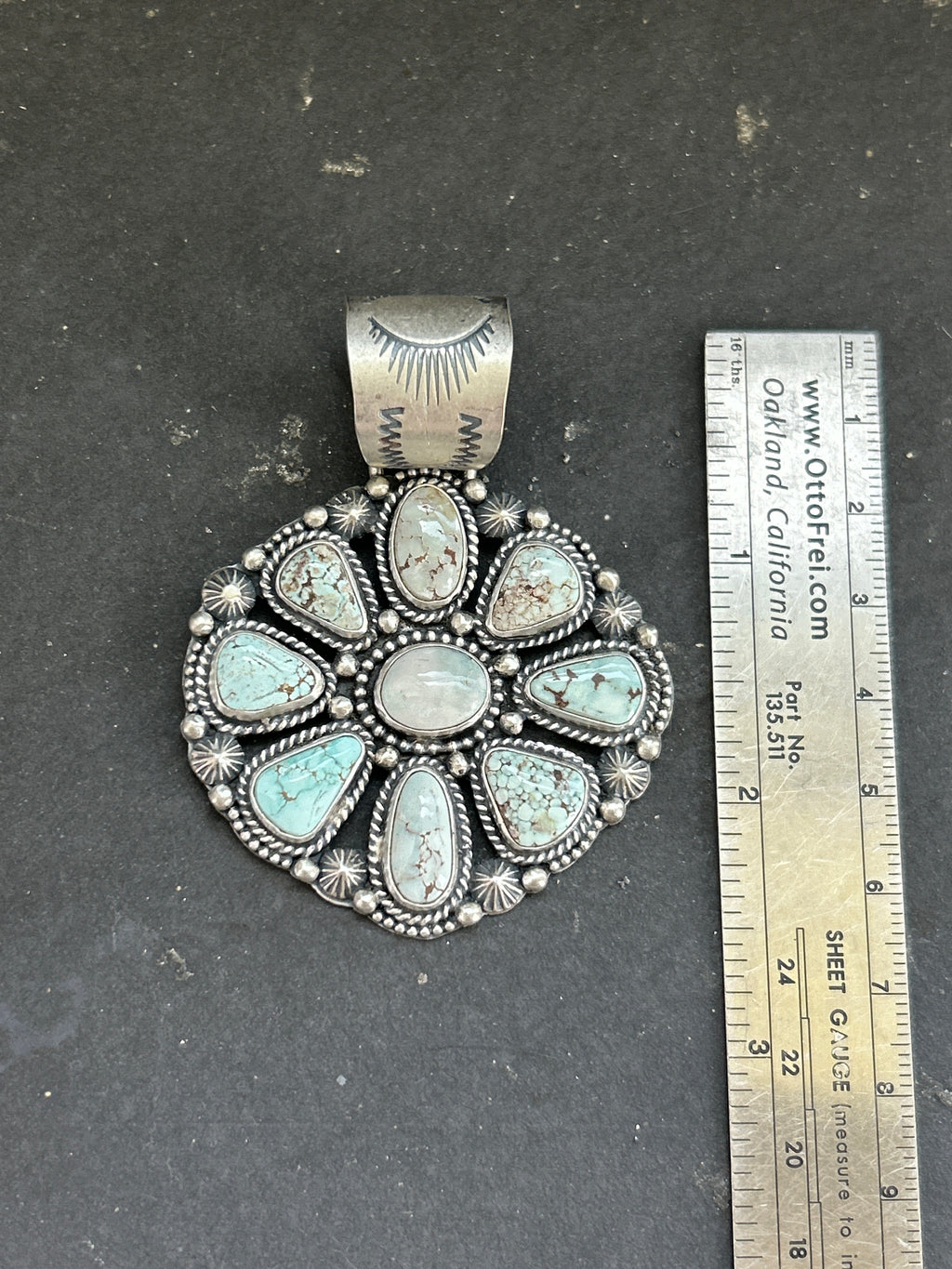 Dry Creek Turquoise Cluster Pendant