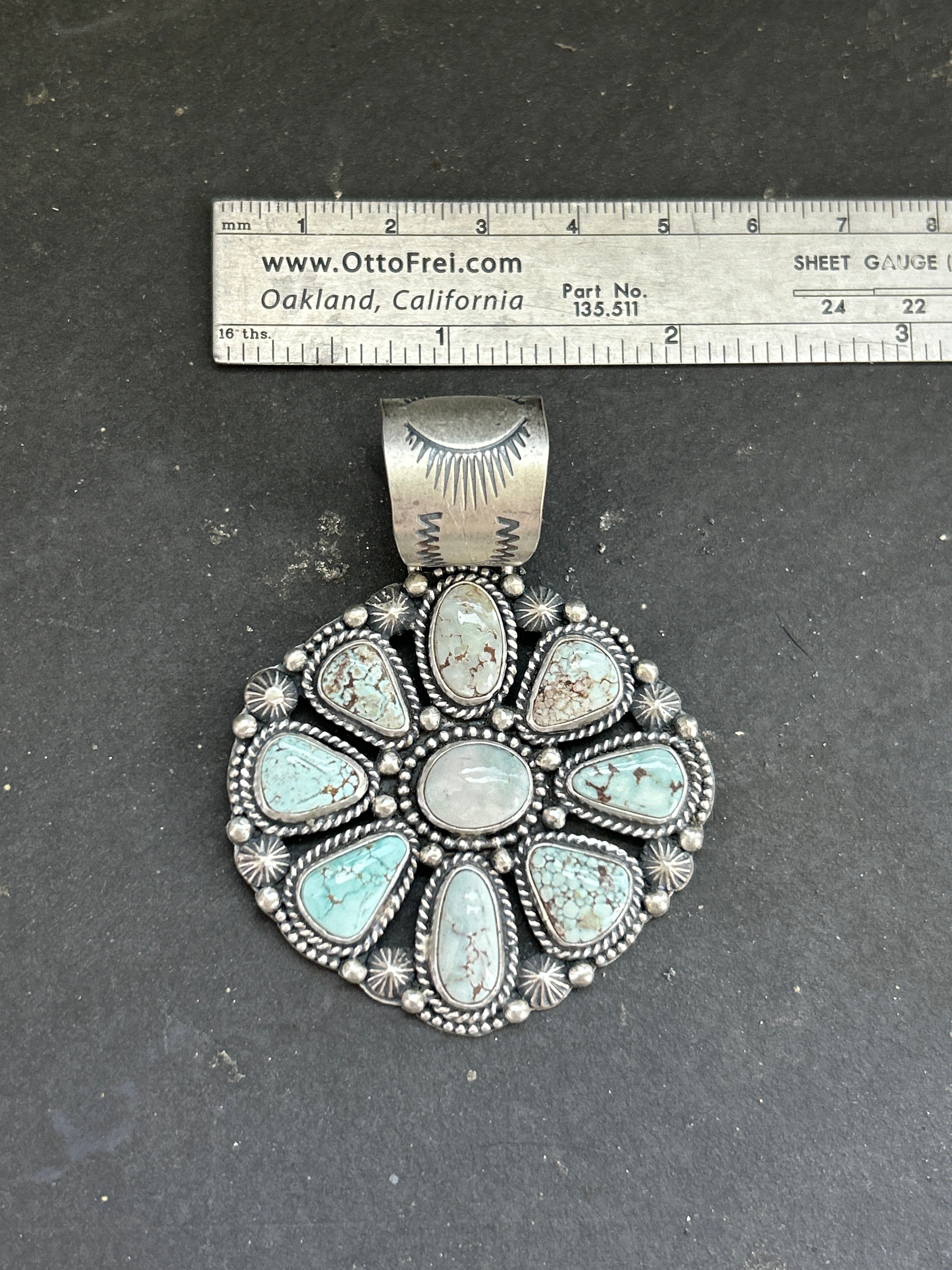 Dry Creek Turquoise Cluster Pendant