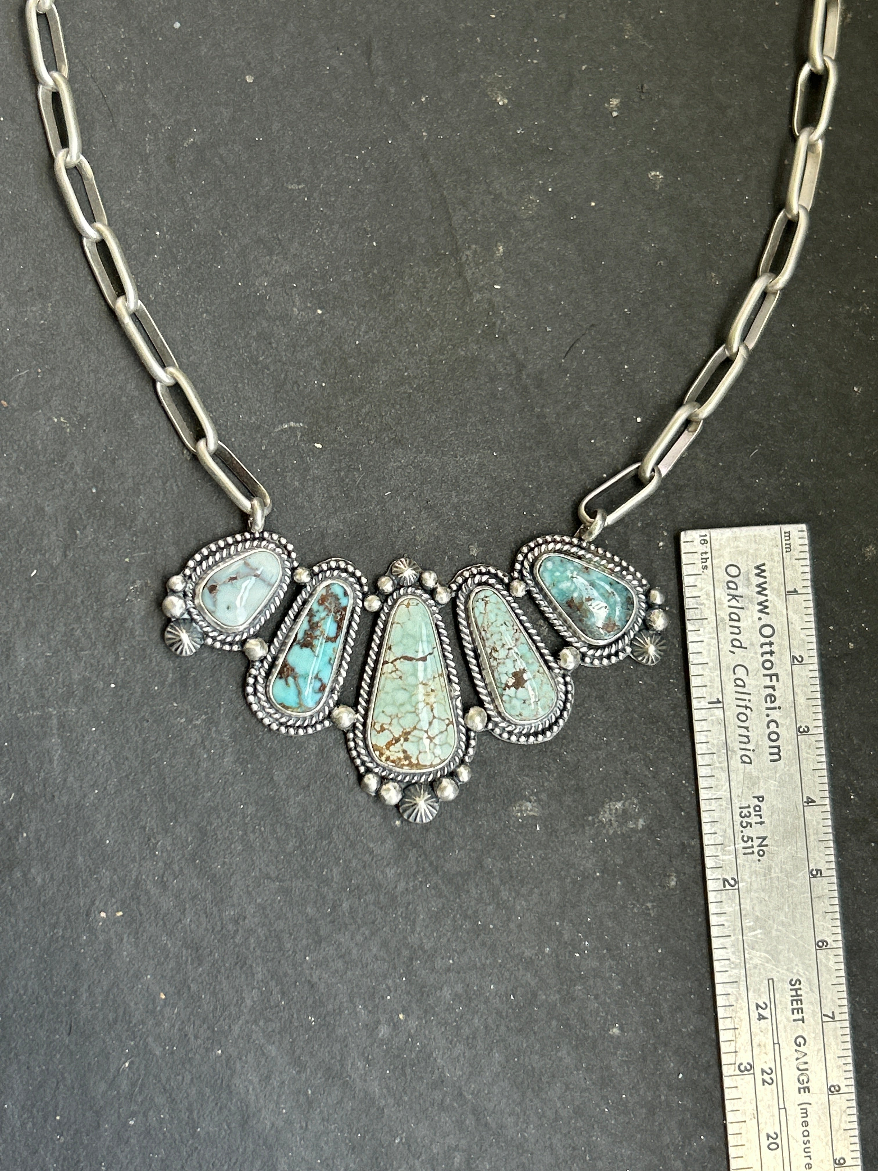 Dry Creek Turquoise Bar Necklace