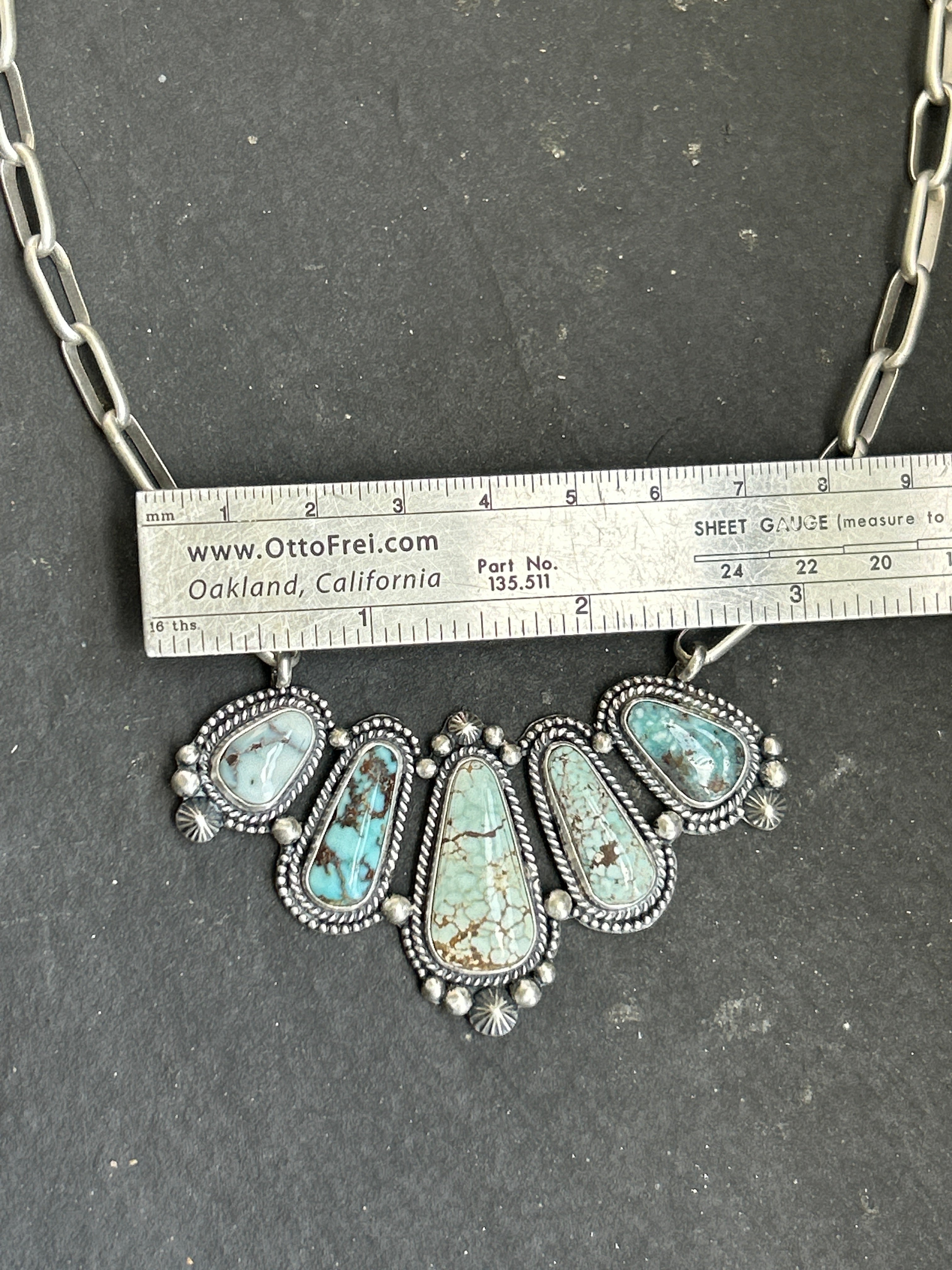 Dry Creek Turquoise Bar Necklace