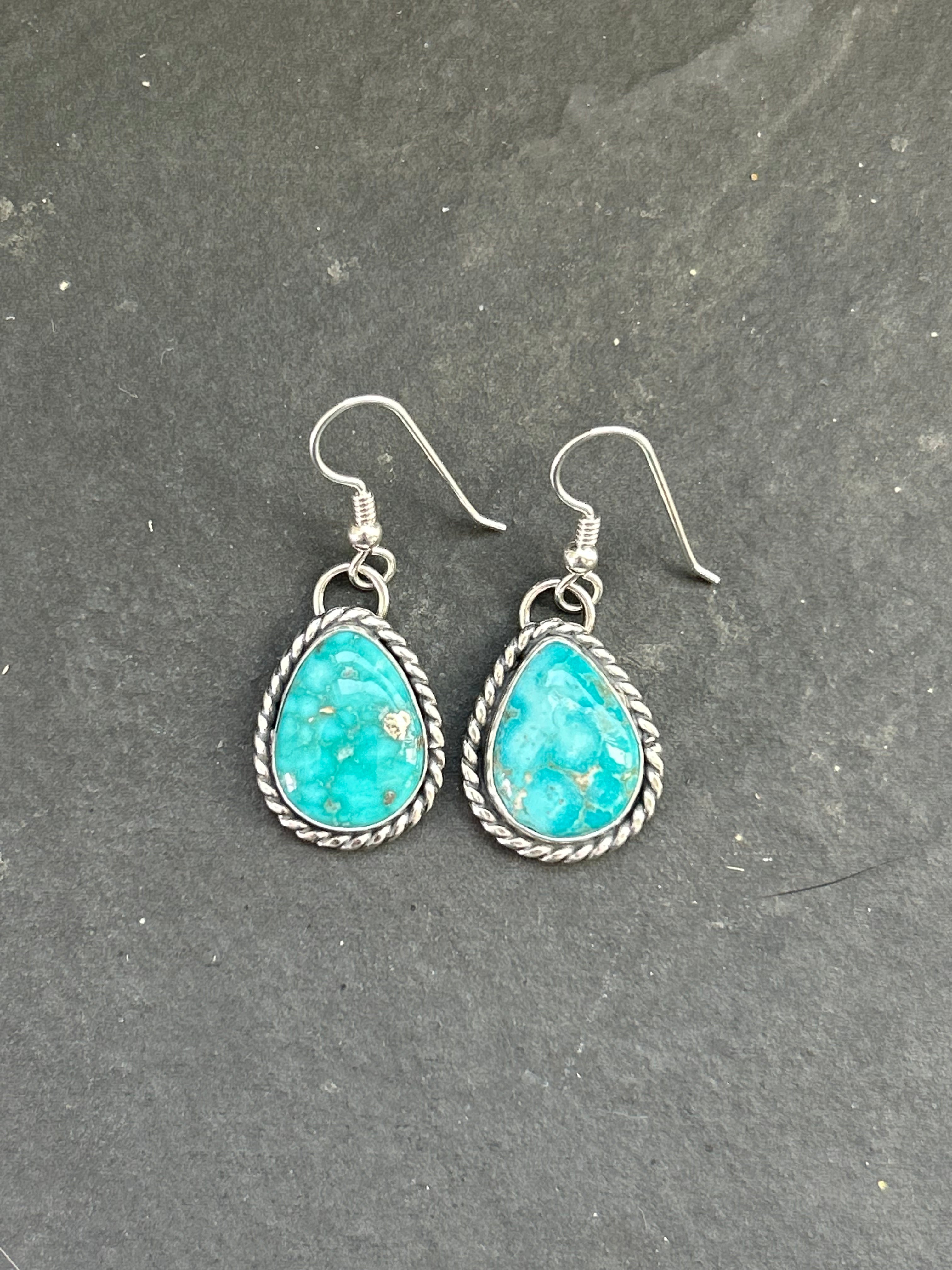 Whitewater Turquoise Dangle Earrings