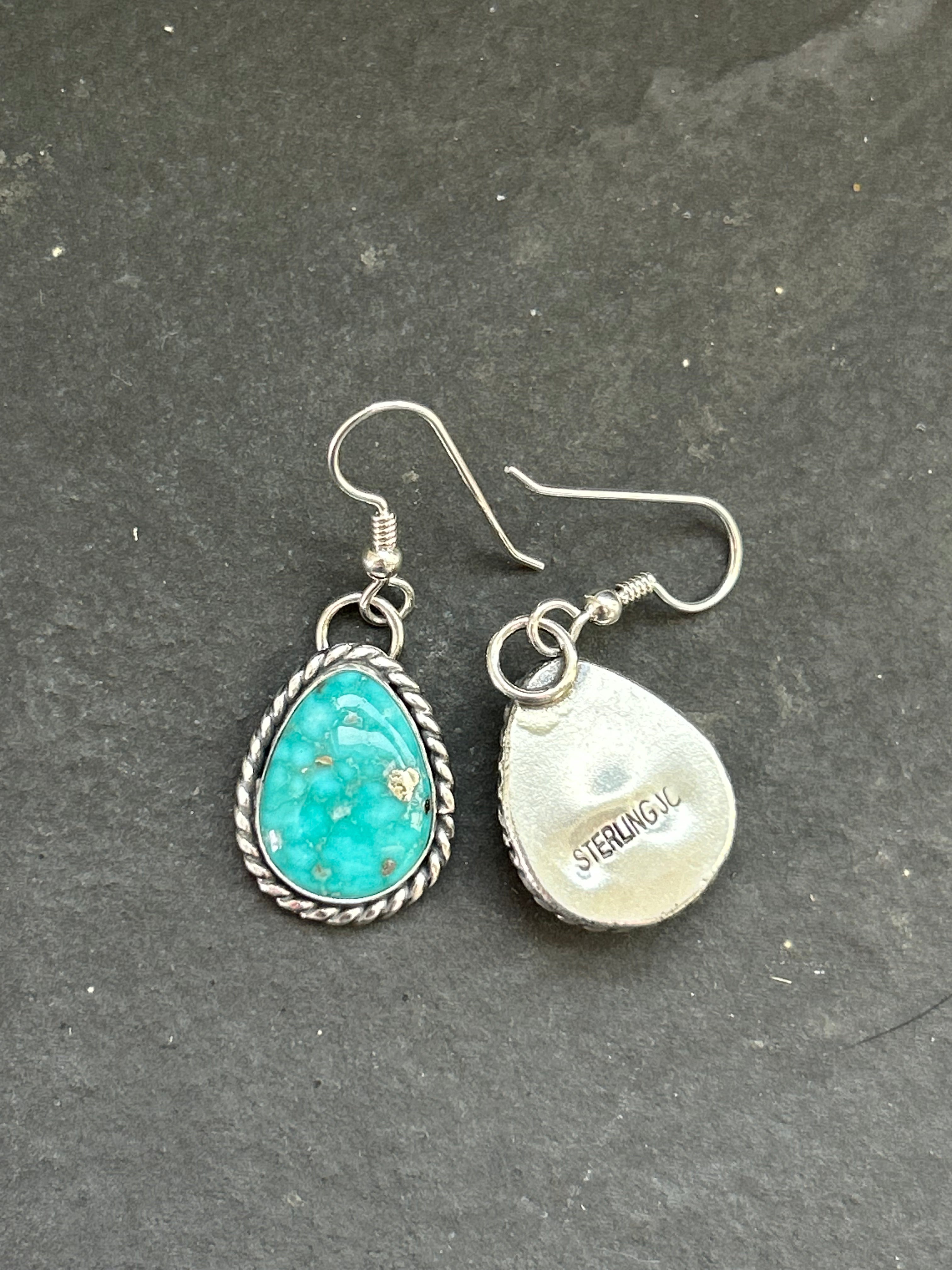 Whitewater Turquoise Dangle Earrings