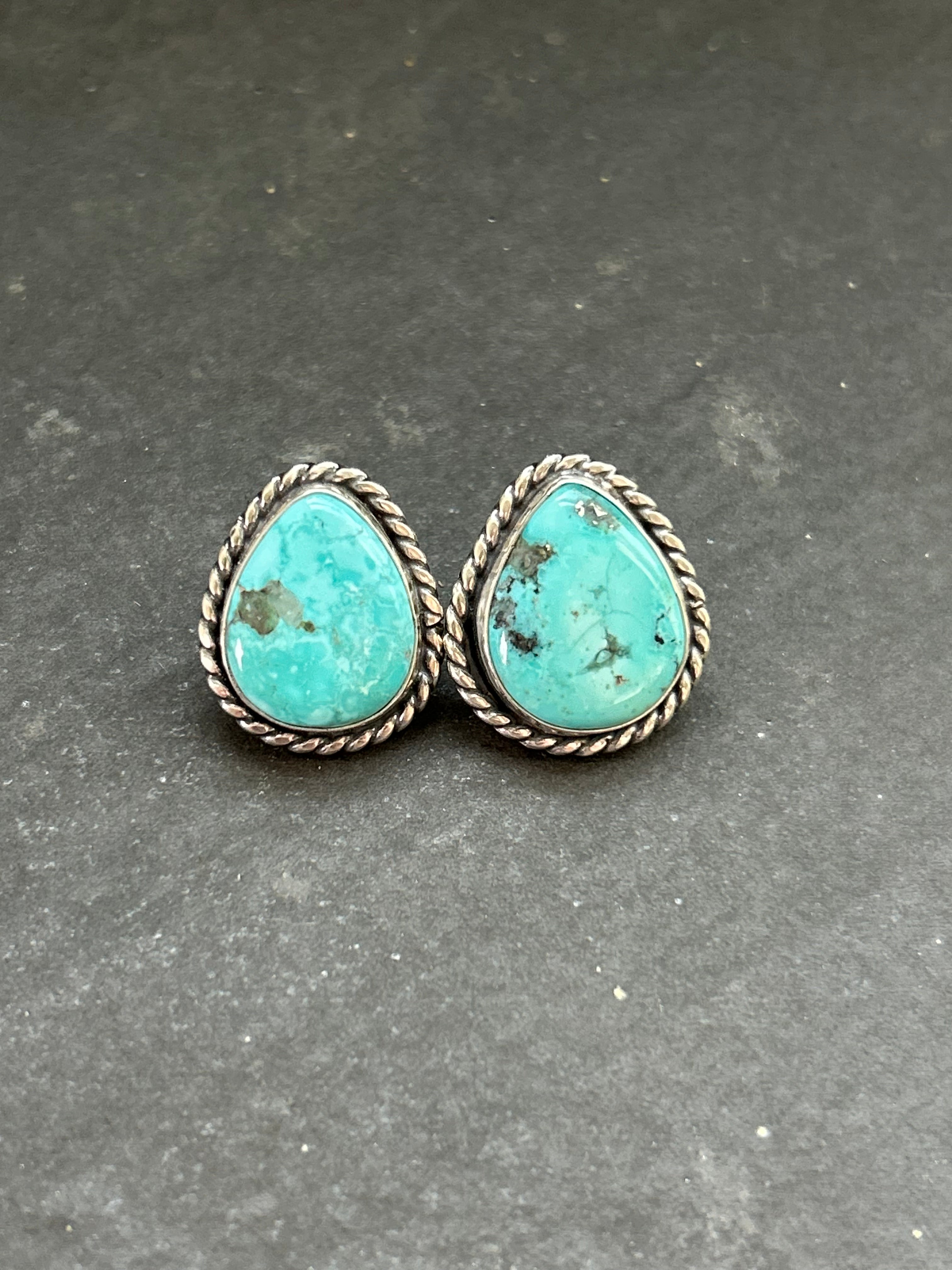 Whitewater Turquoise Stud Earrings #3