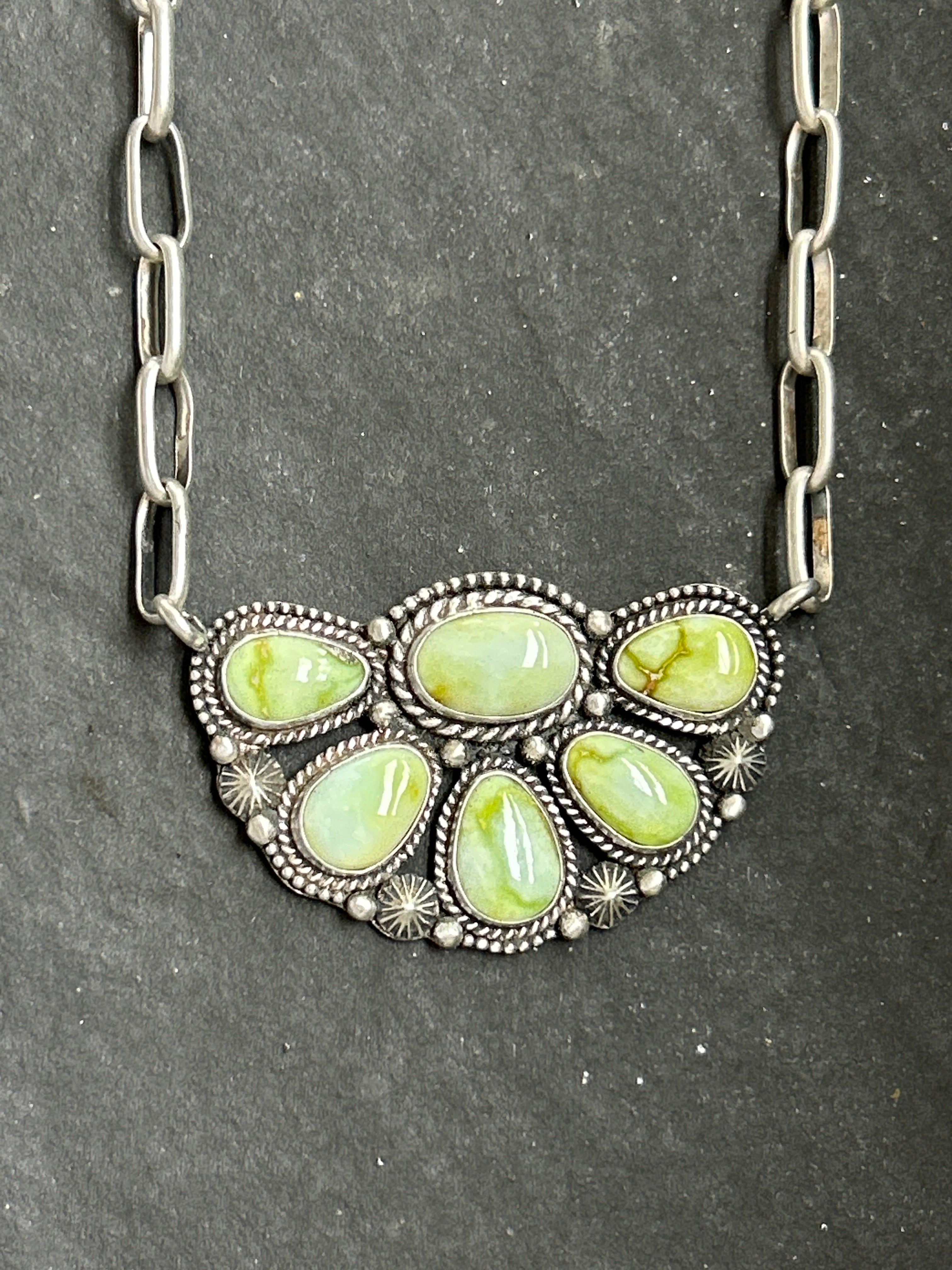 Palomino Half Cluster Necklace
