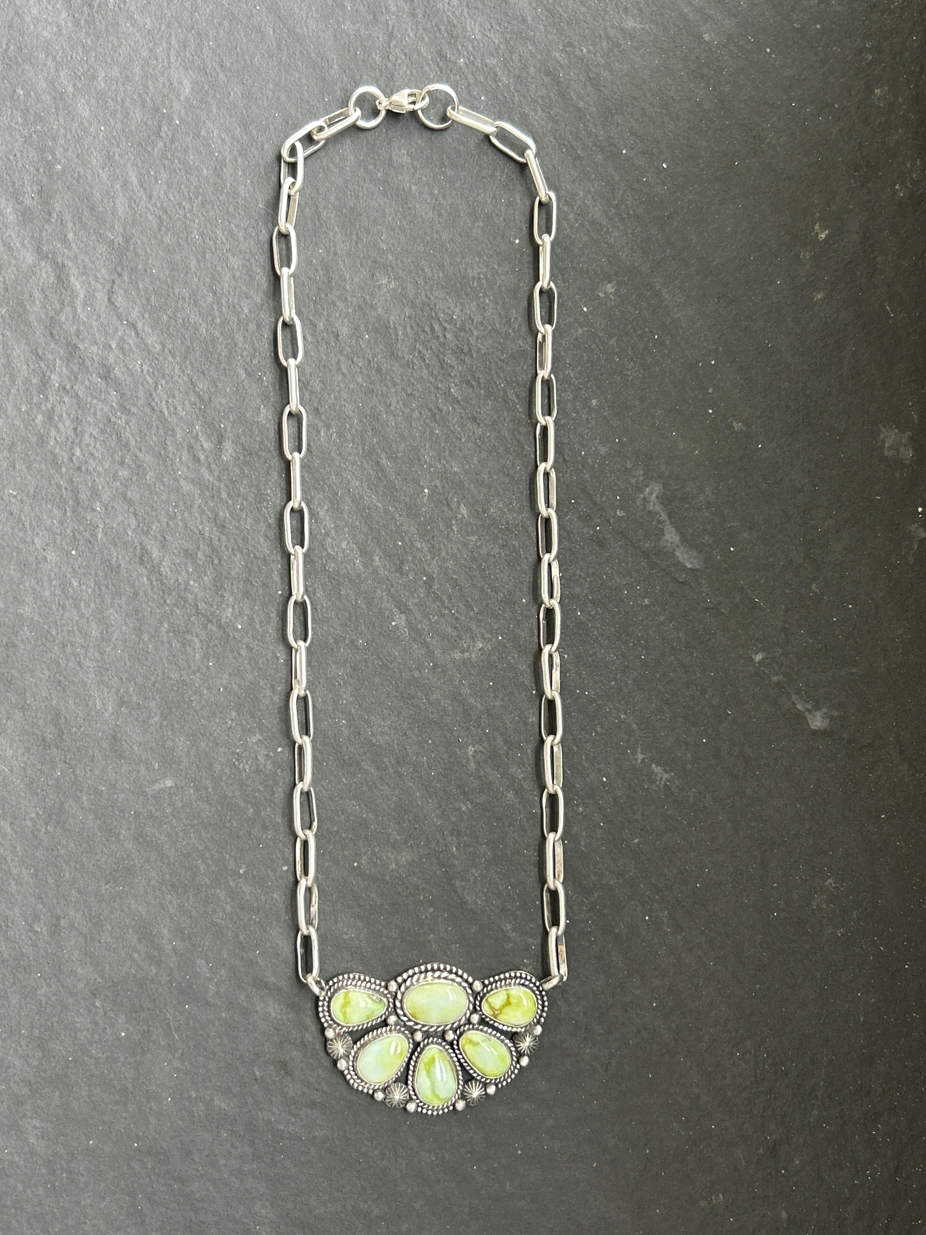 Palomino Half Cluster Necklace