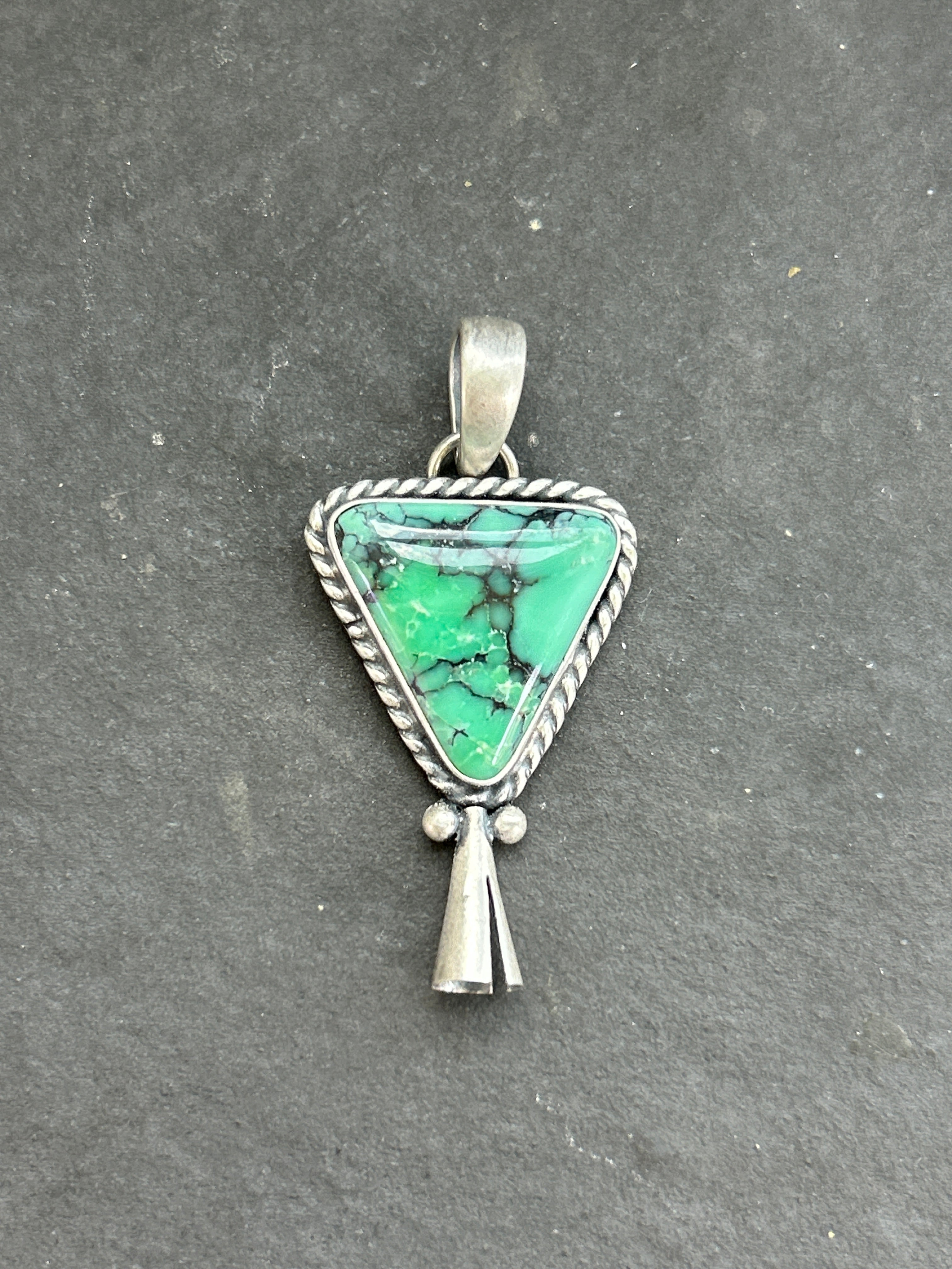 Emerald Rose Mini Blossom Pendant