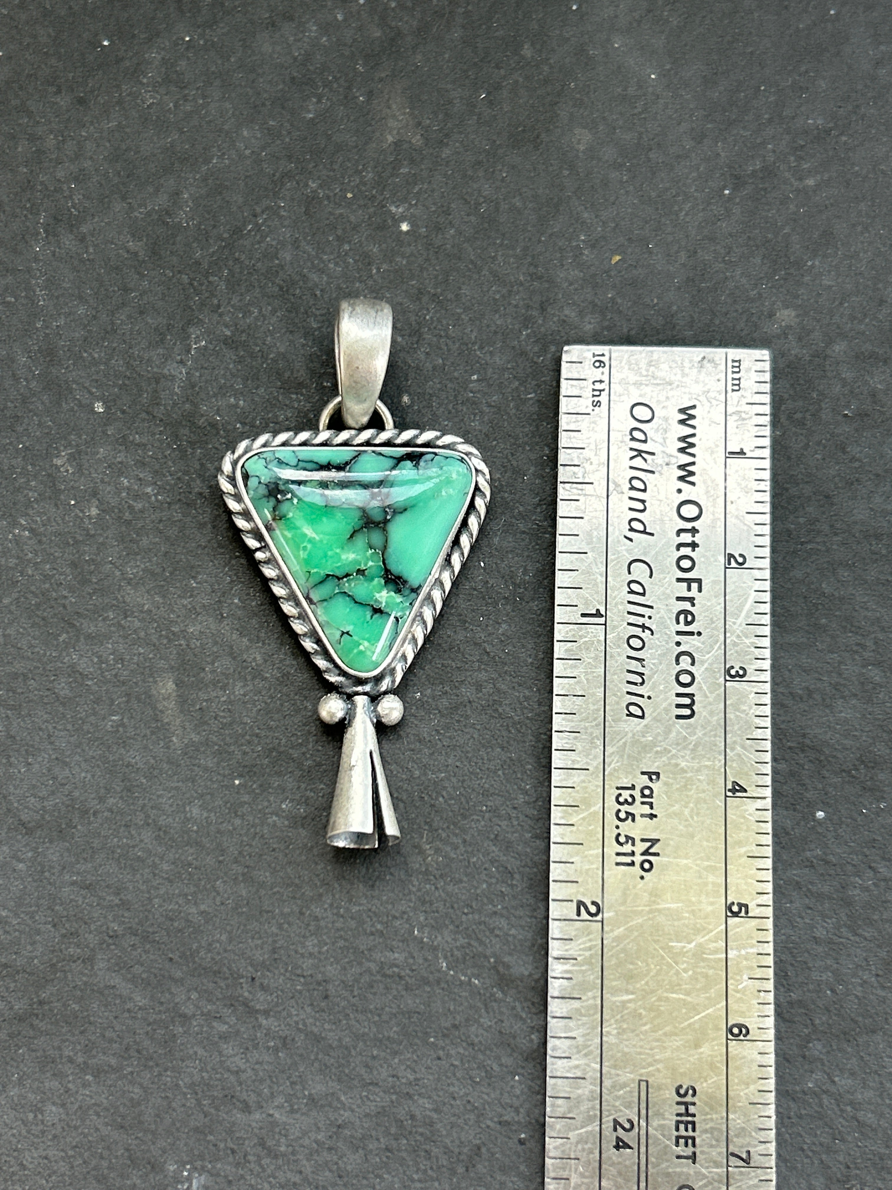 Emerald Rose Mini Blossom Pendant