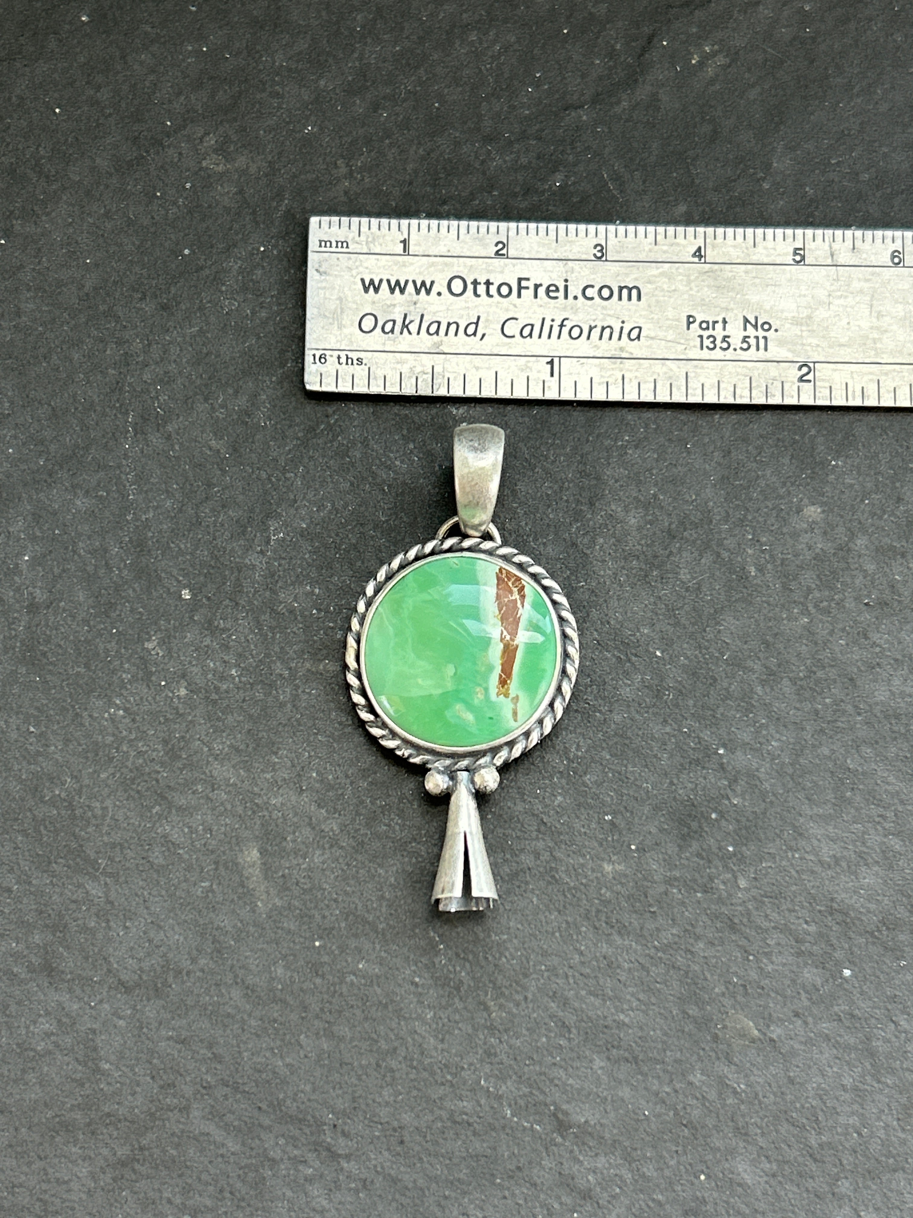 Australian Variscite Mini Blossom Pendant