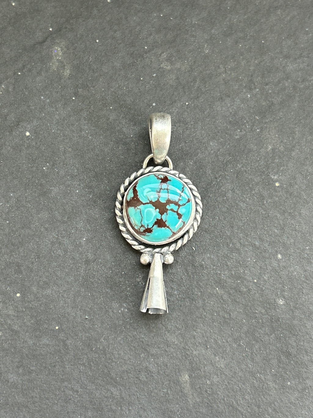 Egyptian Turquoise Mini Blossom Pendant