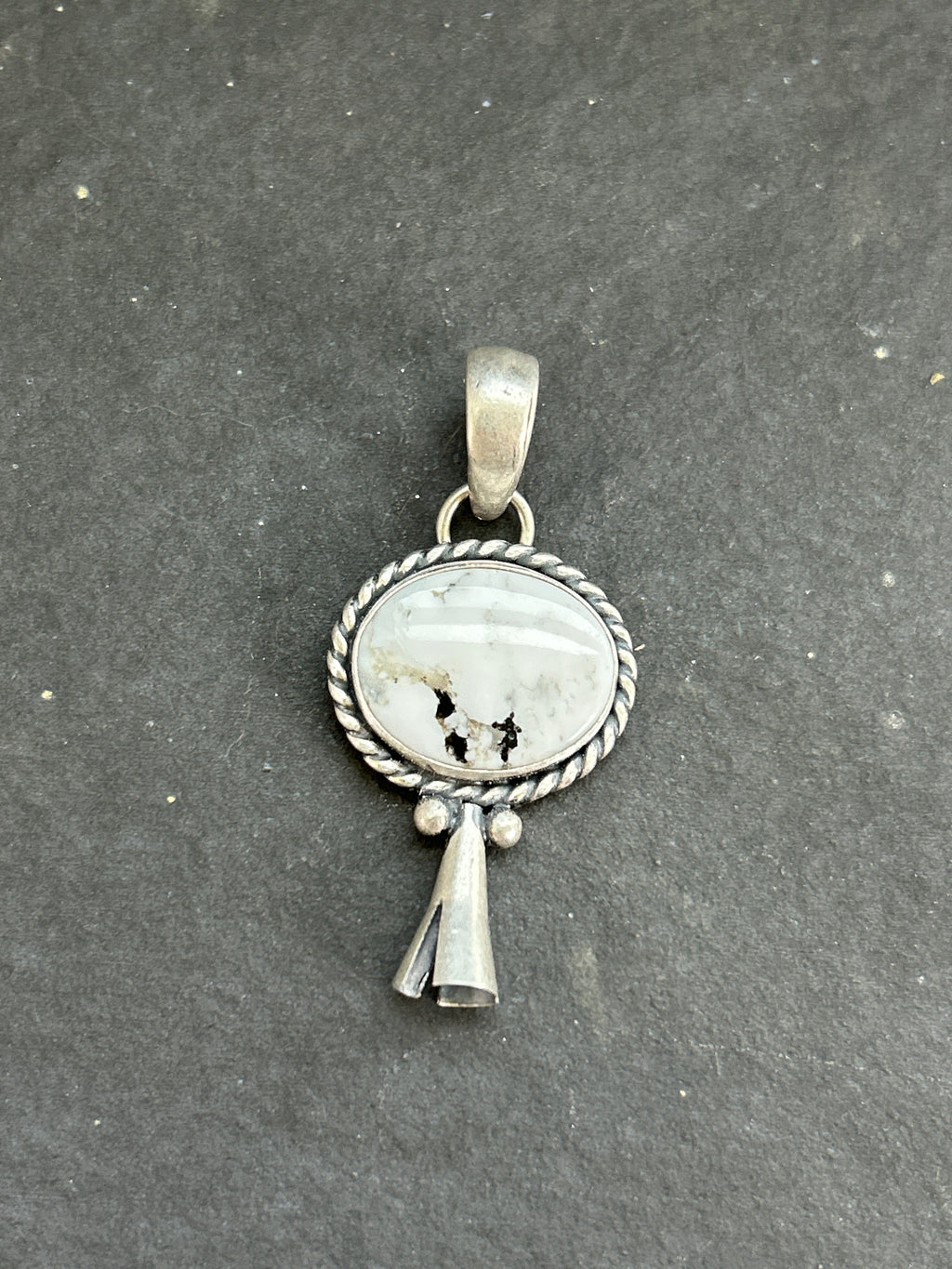 White Buffalo Mini Blossom Pendant