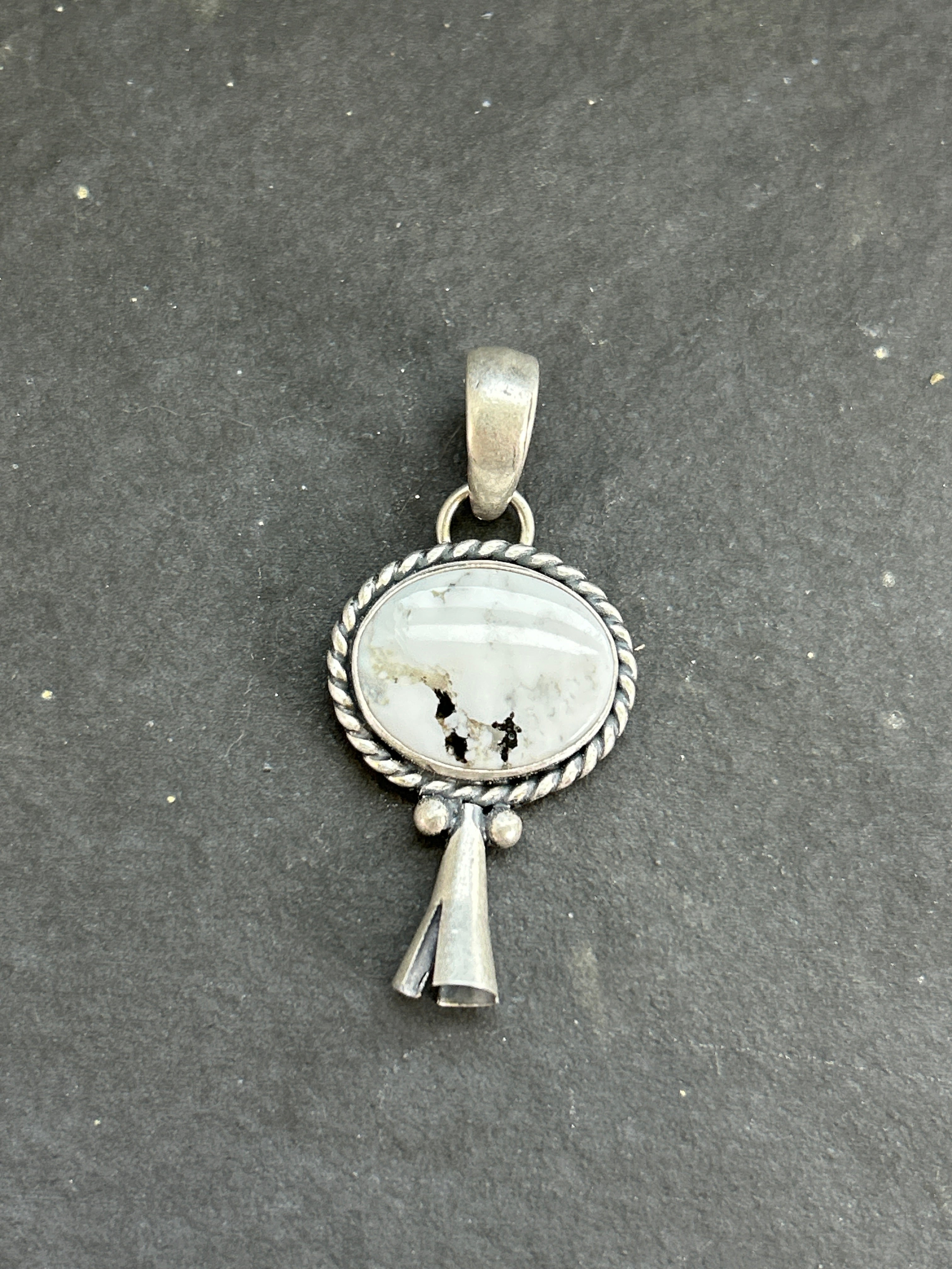 White Buffalo Mini Blossom Pendant