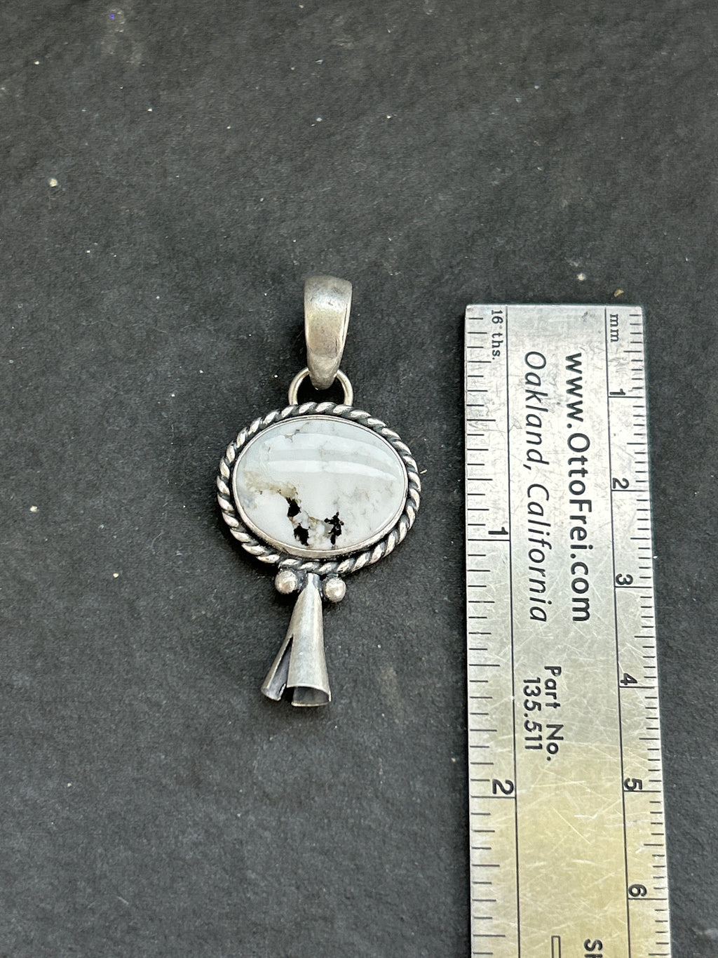 White Buffalo Mini Blossom Pendant