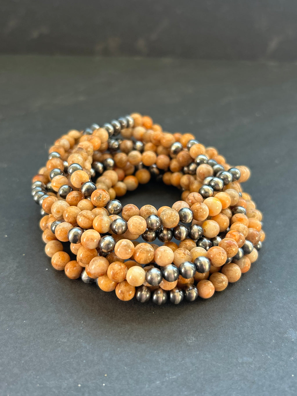Bone Coral Stretchy Stacker Bracelet Style #1