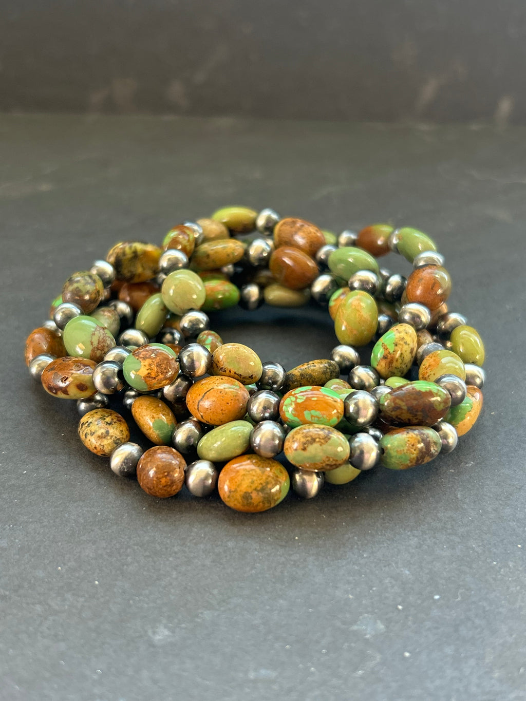 Chunky Kingman Stretchy Stacker Bracelet Style #3