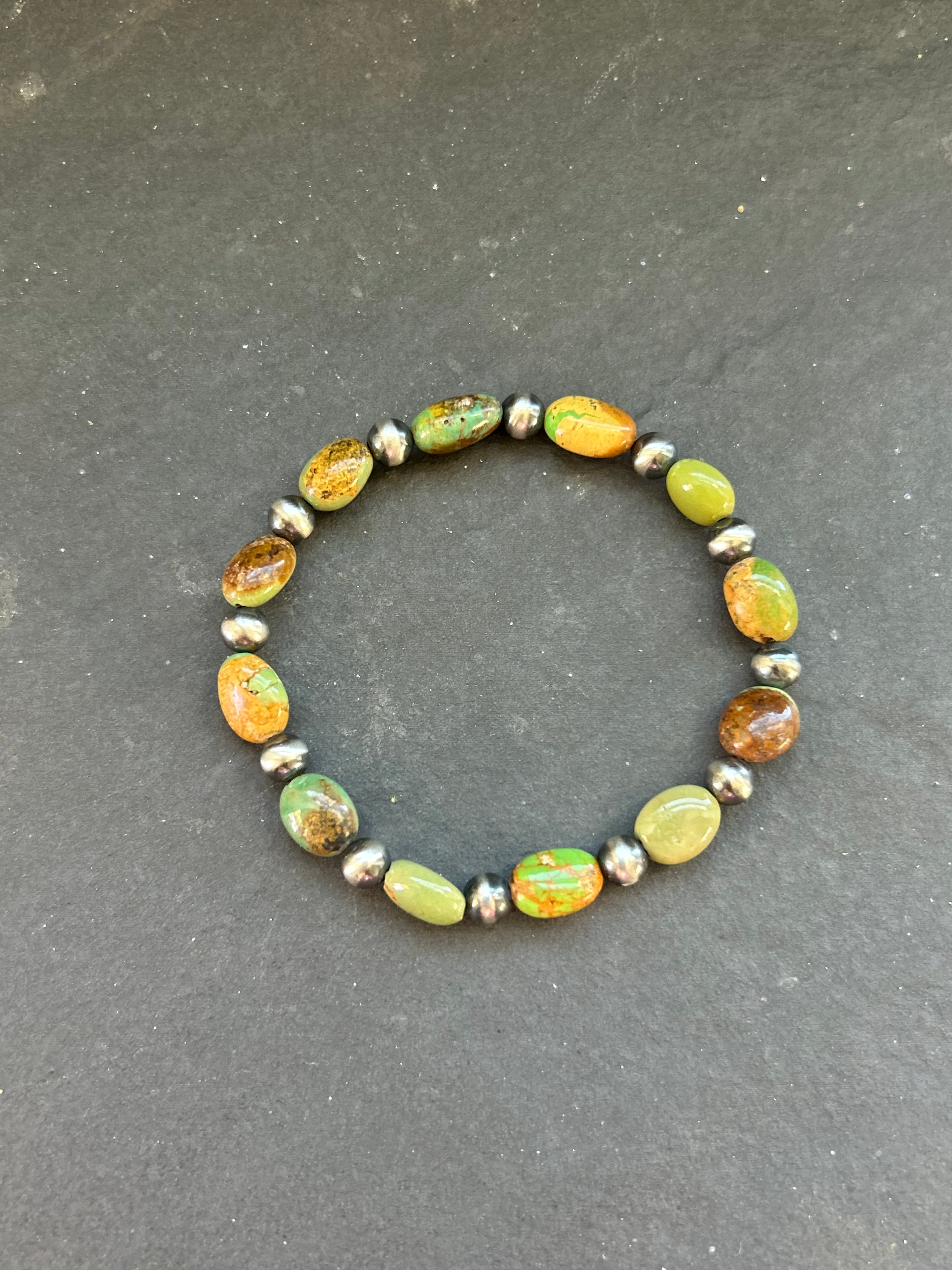 Chunky Kingman Stretchy Stacker Bracelet Style #3