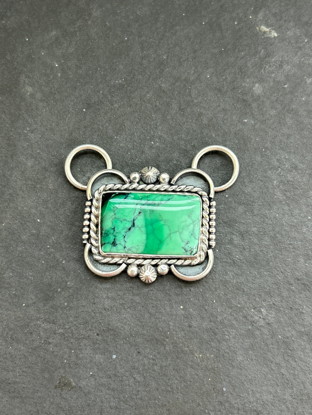 Emerald Rose Variscite Twilly Rag Slider