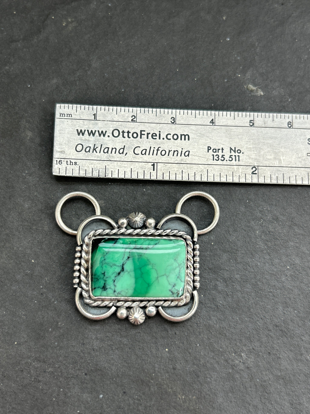 Emerald Rose Variscite Twilly Rag Slider