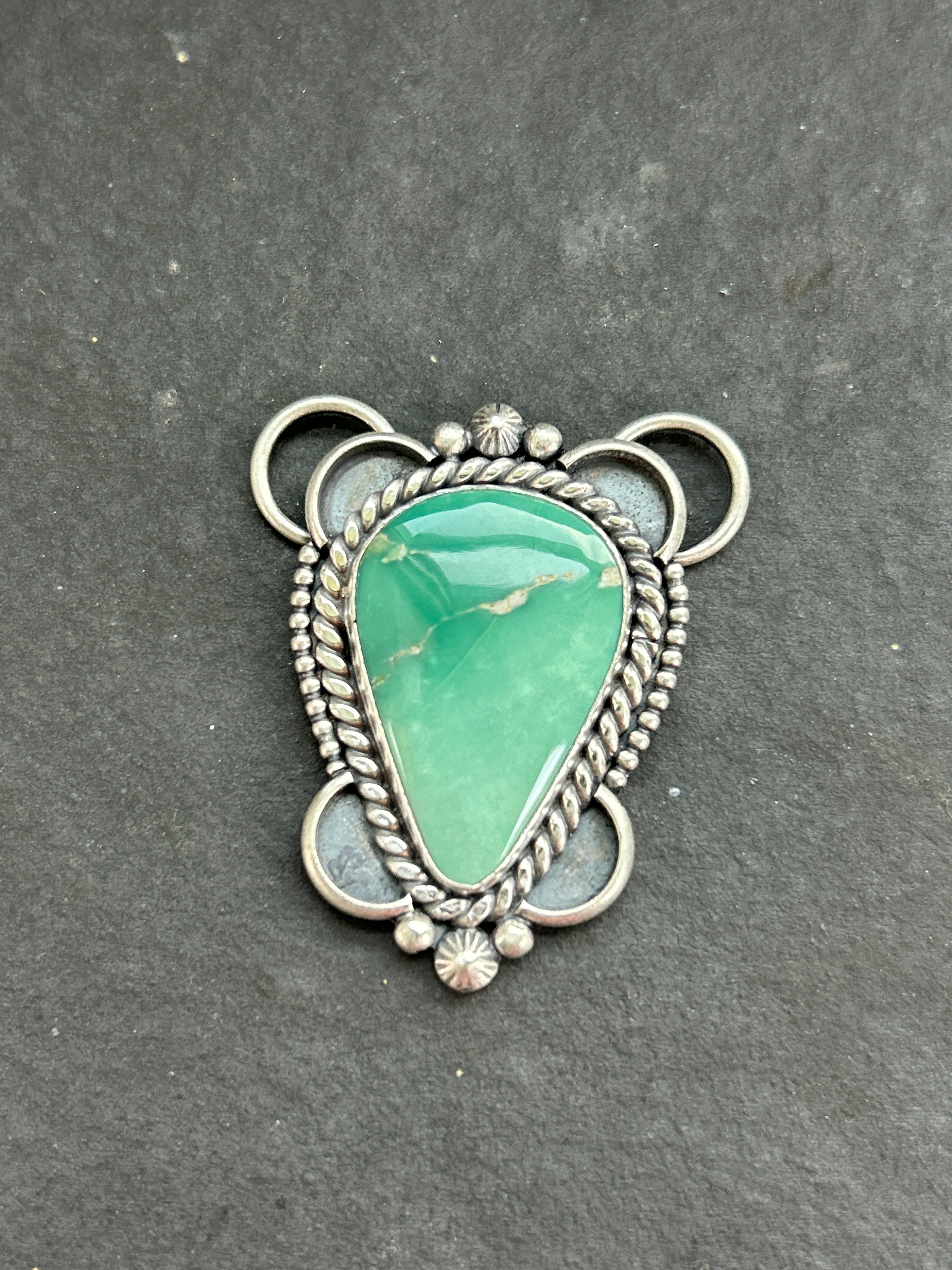 Broken Arrow Variscite Twilly Rag Slider Style #1