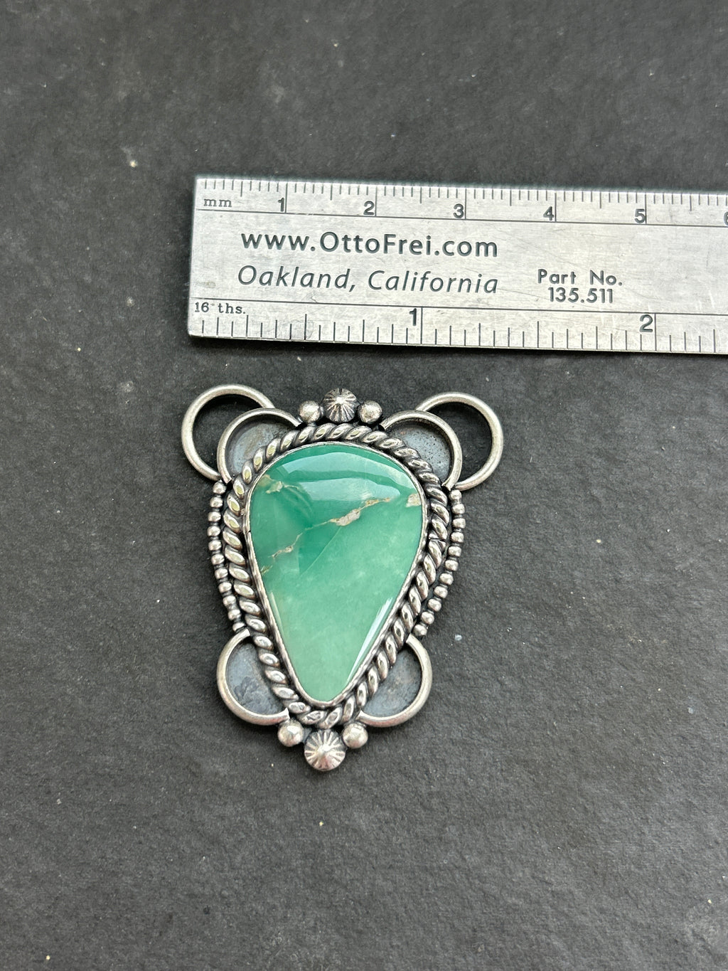 Broken Arrow Variscite Twilly Rag Slider Style #1