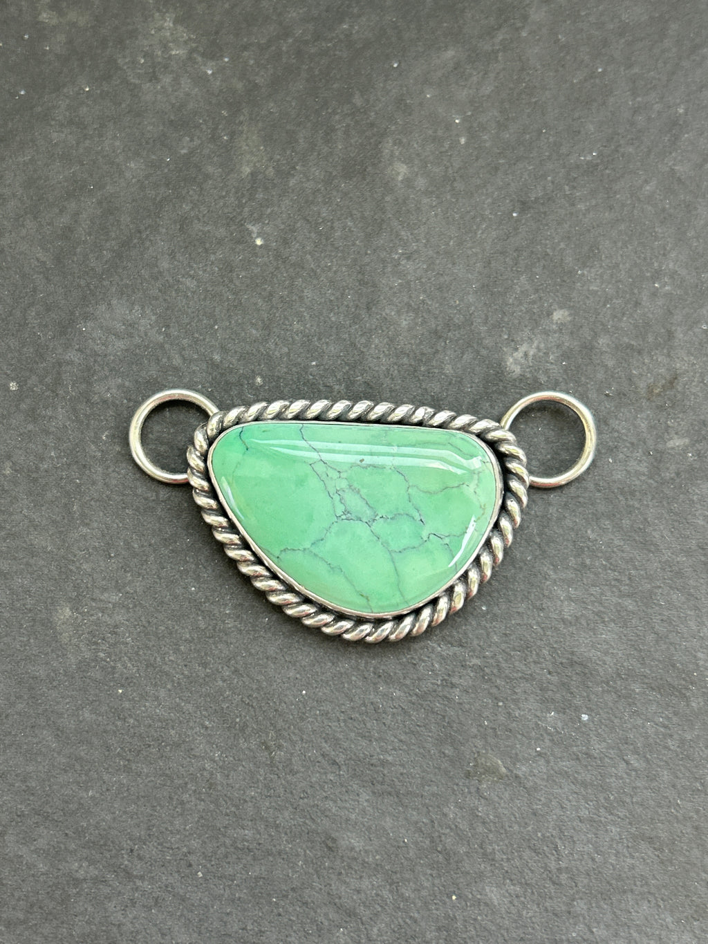 Broken Arrow Variscite Twilly Rag Slider Style #2