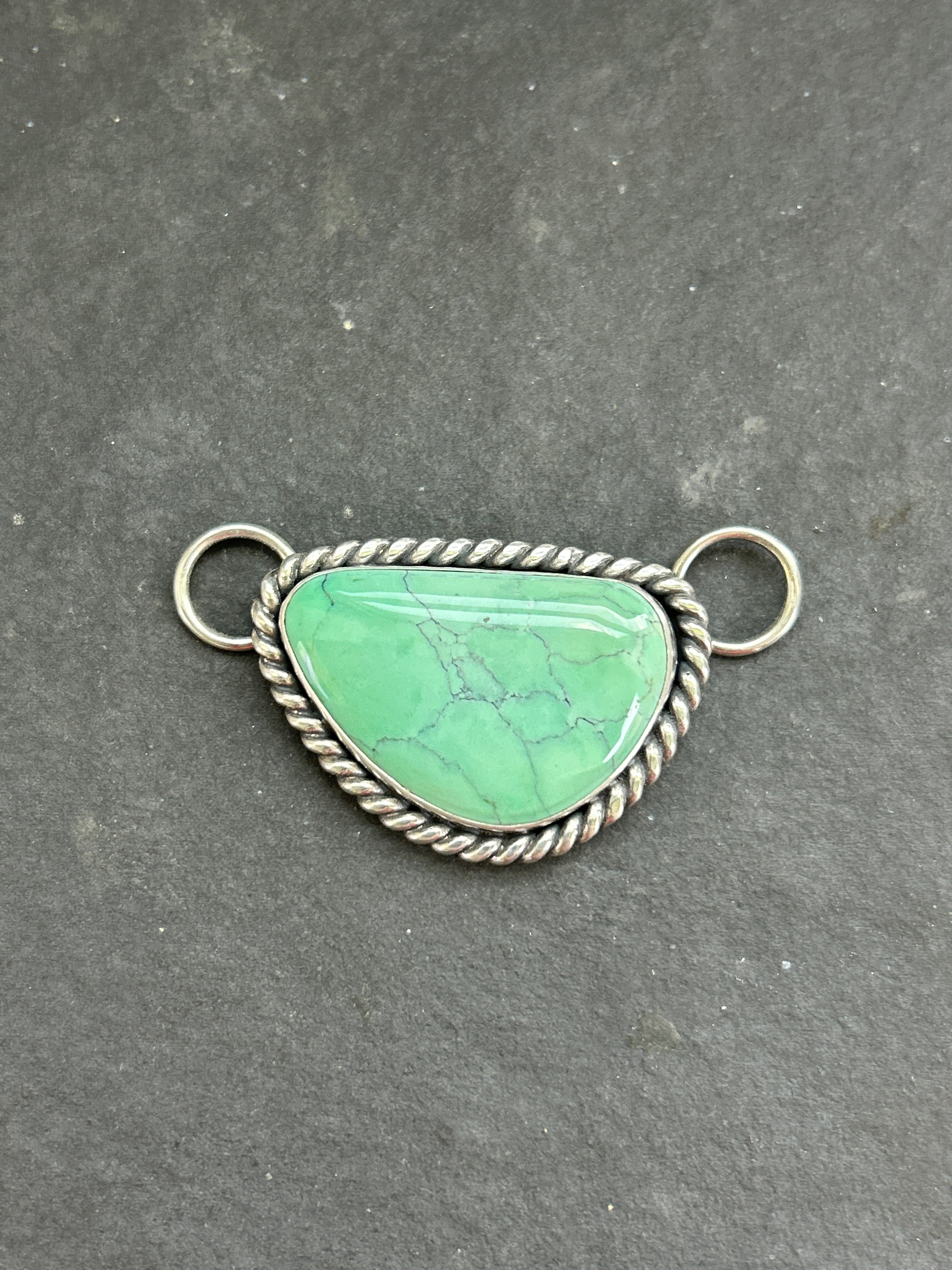 Broken Arrow Variscite Twilly Rag Slider Style #2