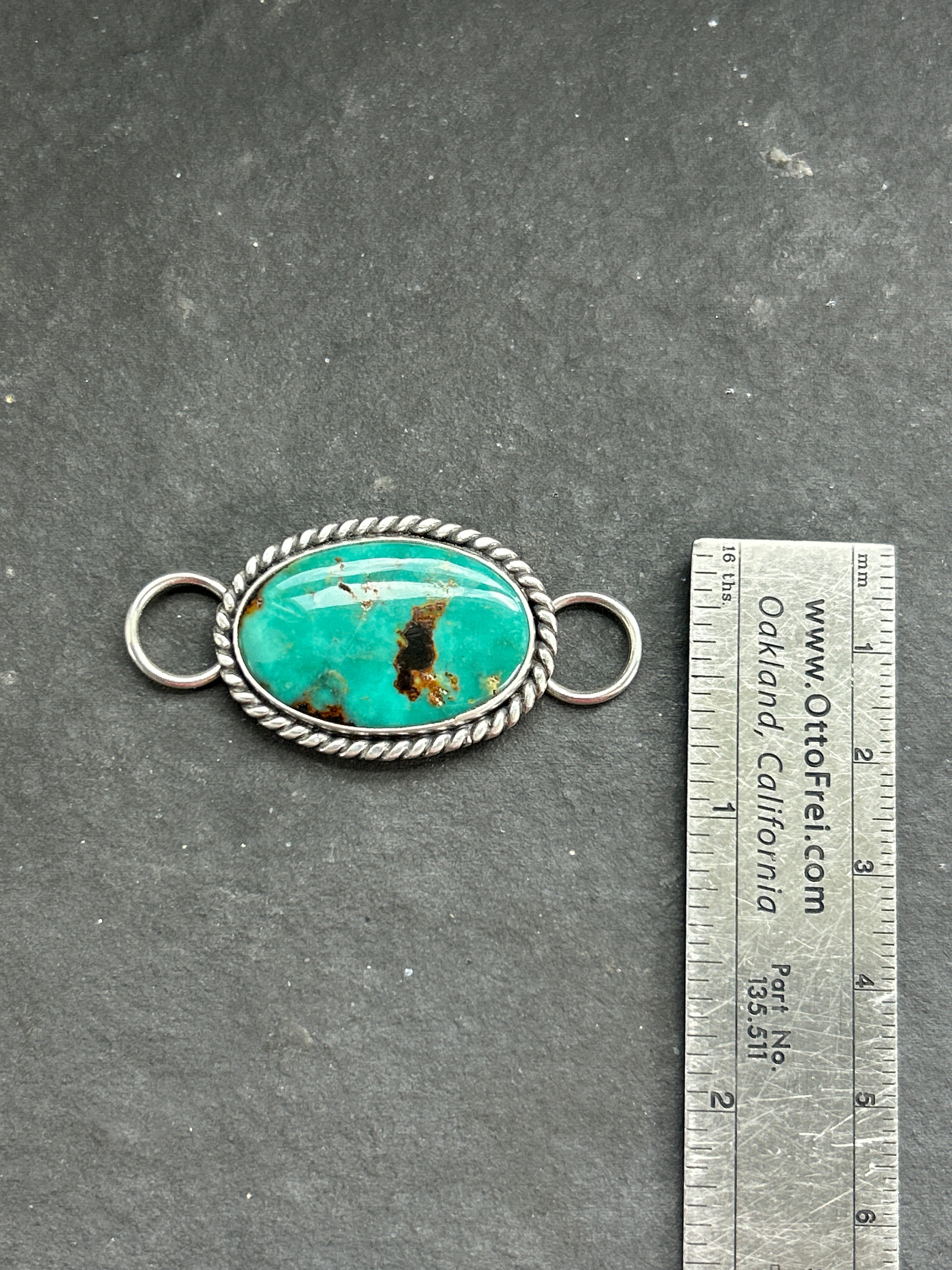 Royston Turquoise Twilly Rag Slider Style #2