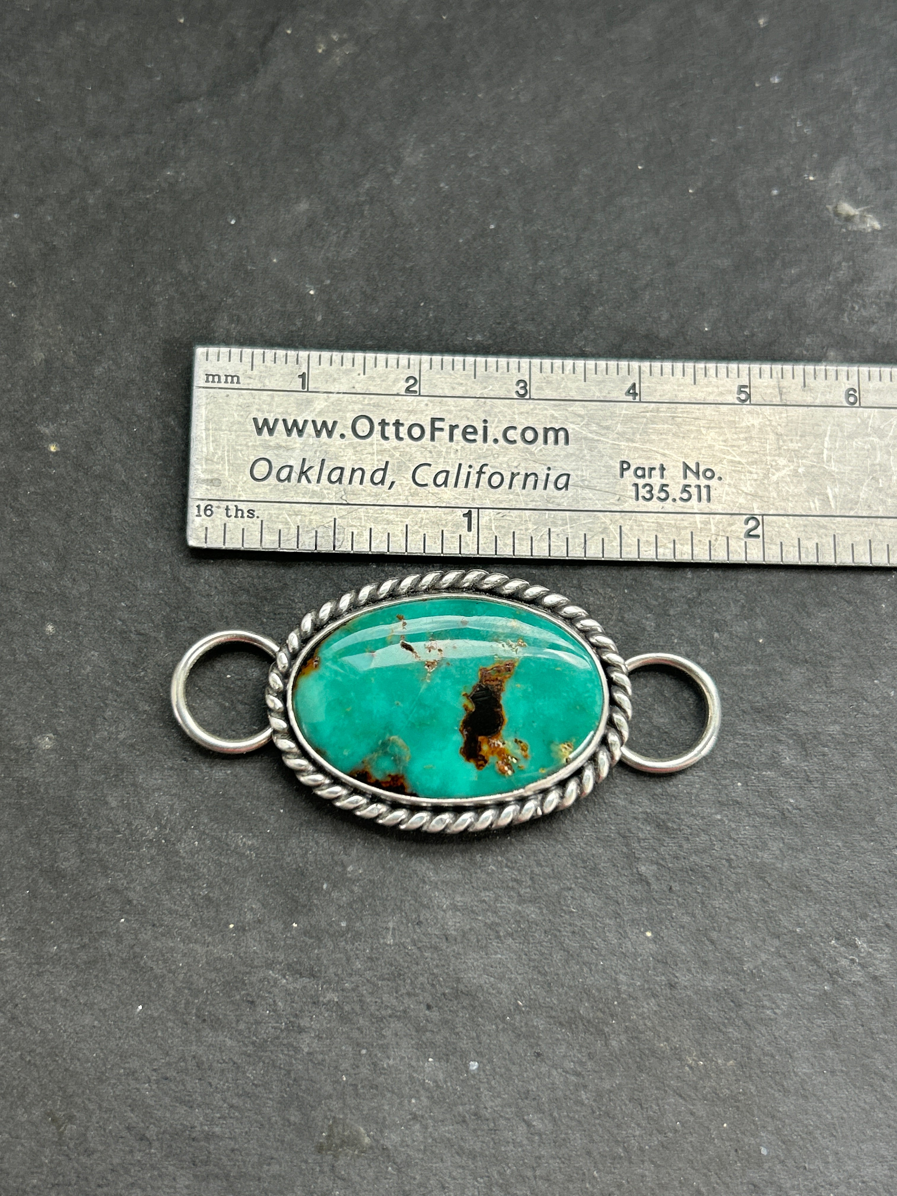 Royston Turquoise Twilly Rag Slider Style #2