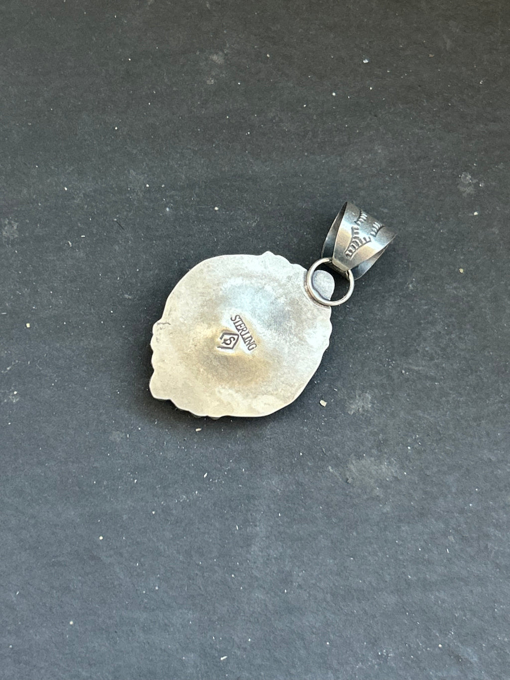 Artisanal Glass Paw Print Pendant