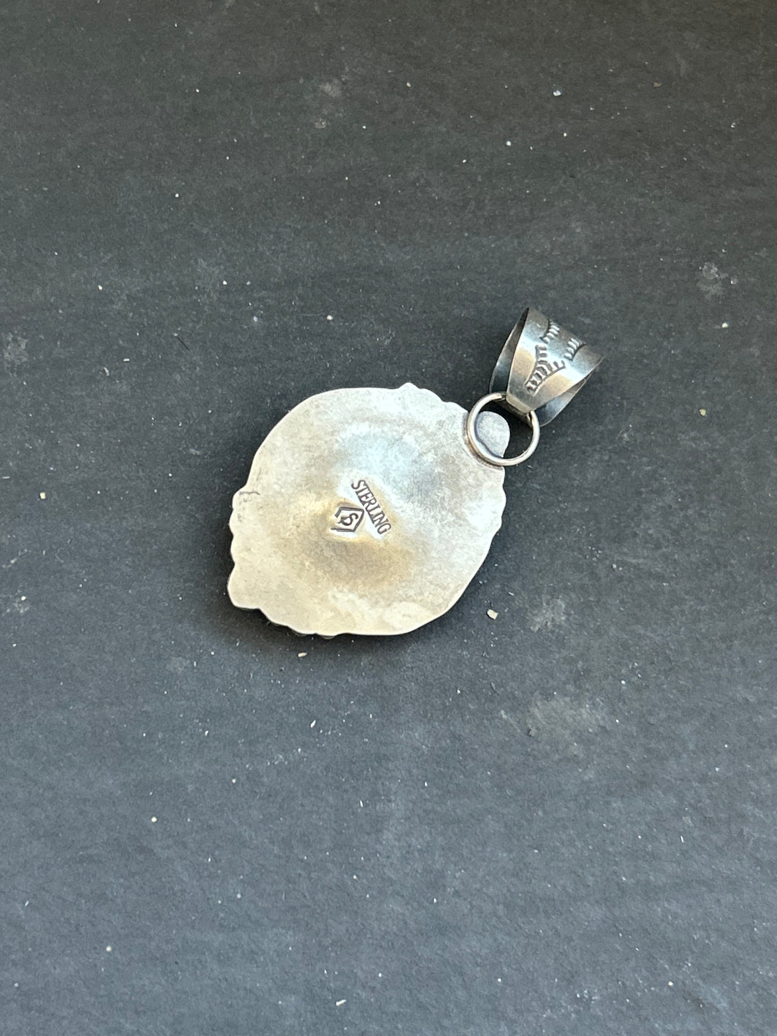 Artisanal Glass Paw Print Pendant