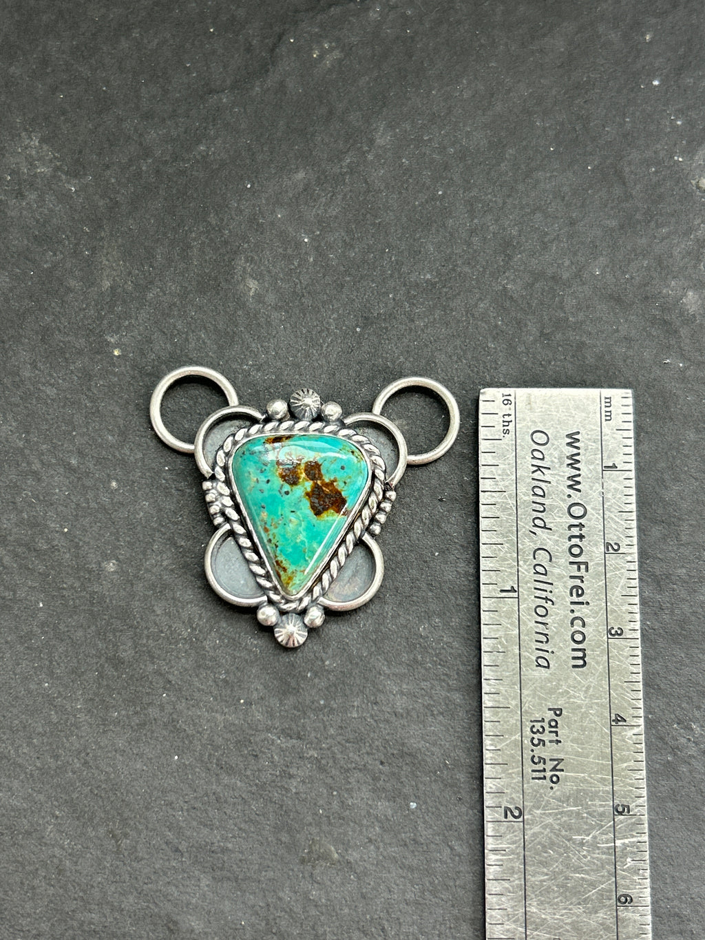 Royston Turquoise Twilly Rag Slider Style #1