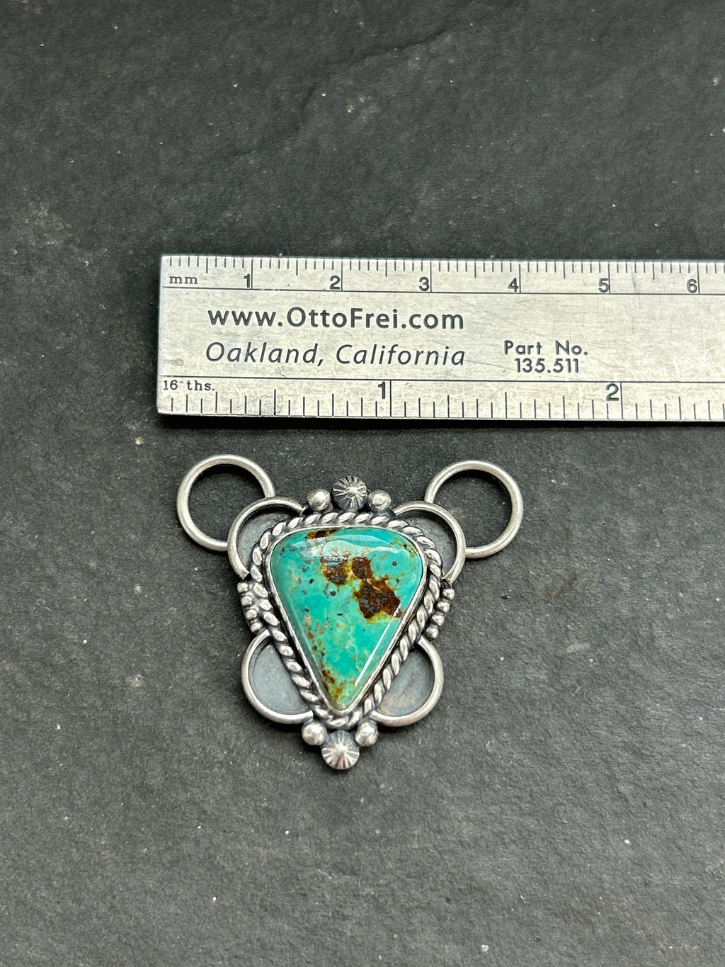 Royston Turquoise Twilly Rag Slider Style #1